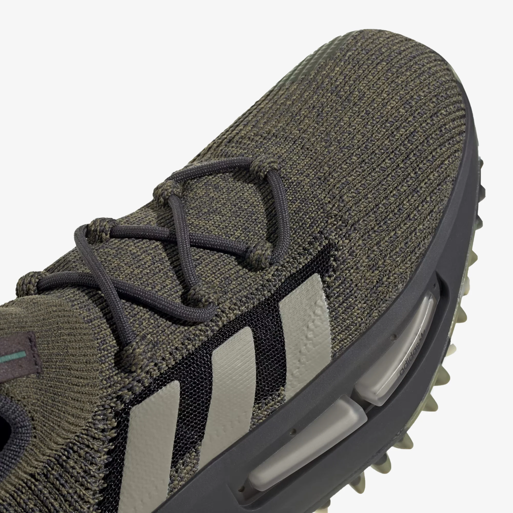 Adidas Originals | NMD_S1 { FOCUS OLIVE/SILVER PEBBLE/CARBON - Image 4