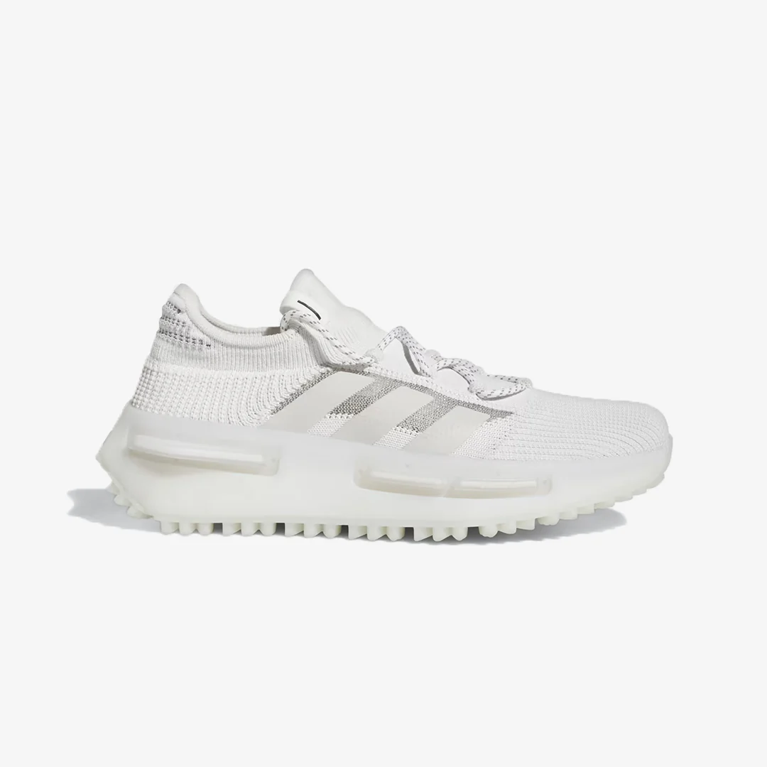 Adidas Originals | NMD_S1 { WHITE/GREY ONE