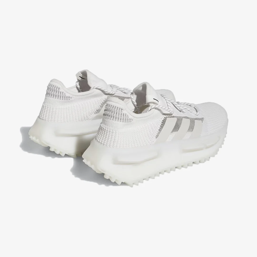 Adidas Originals | NMD_S1 { WHITE/GREY ONE - Image 3