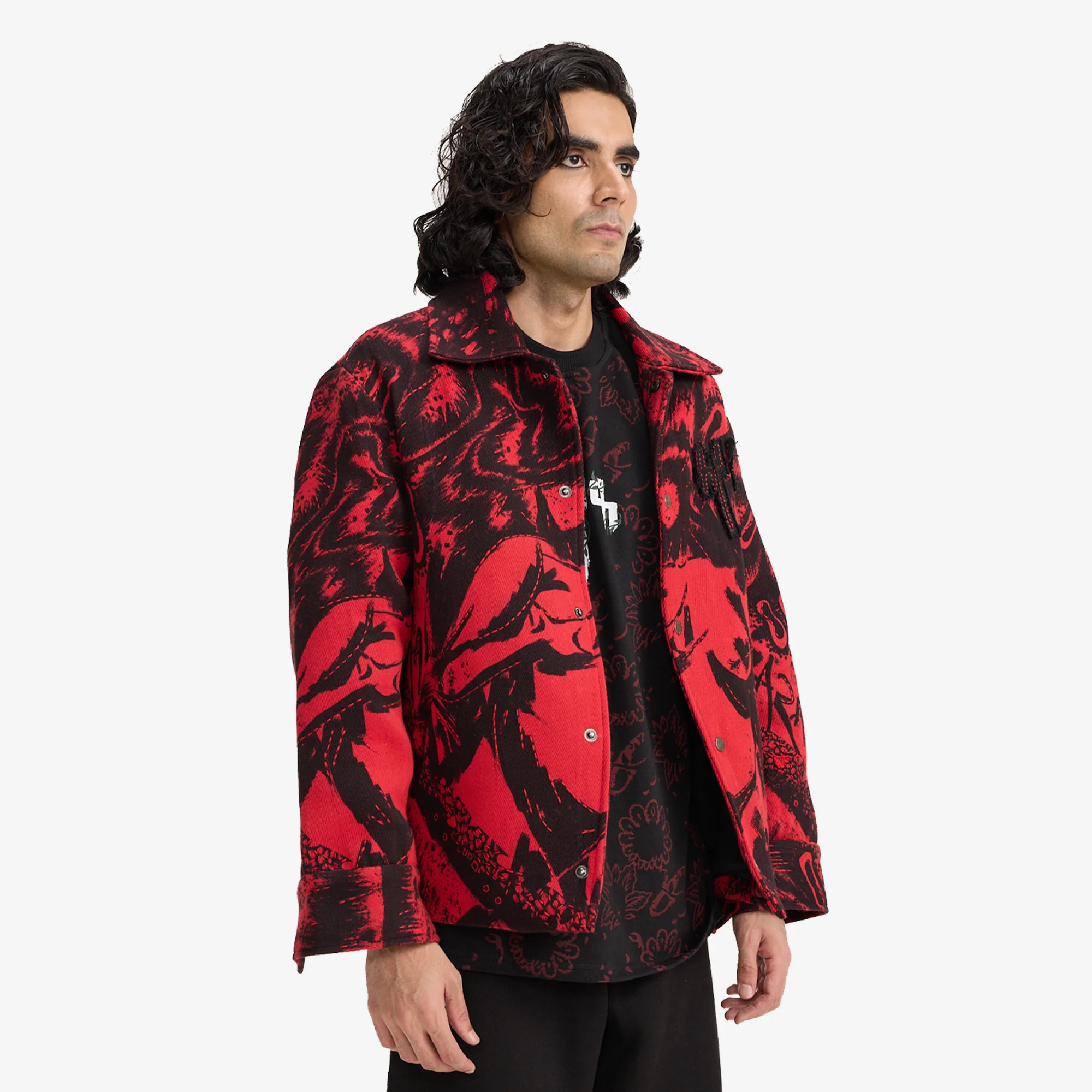 F A R A K | OBSESSION HANDMADE JACKET { BLACK/RED - Image 2