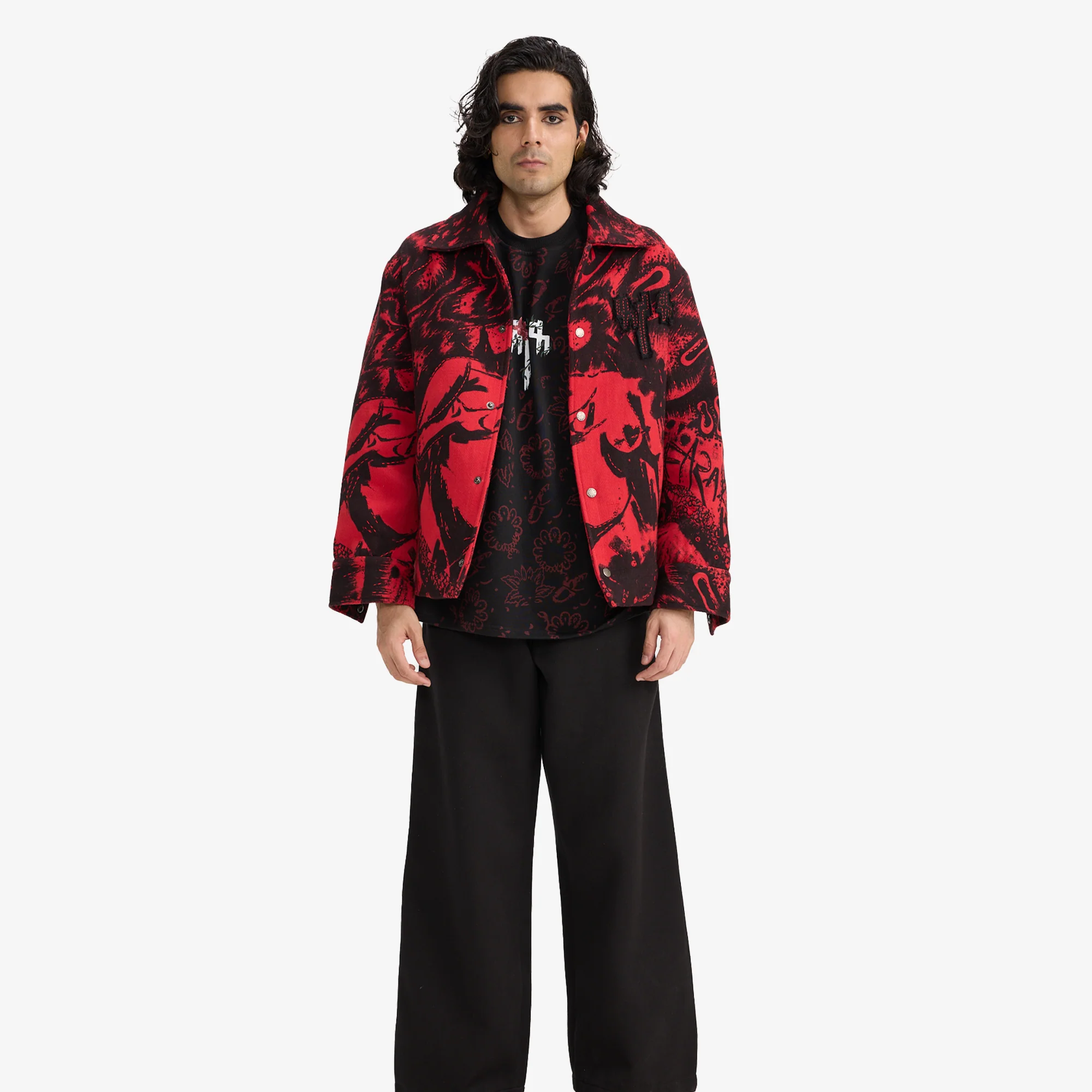 F A R A K | OBSESSION HANDMADE JACKET { BLACK/RED - Image 4
