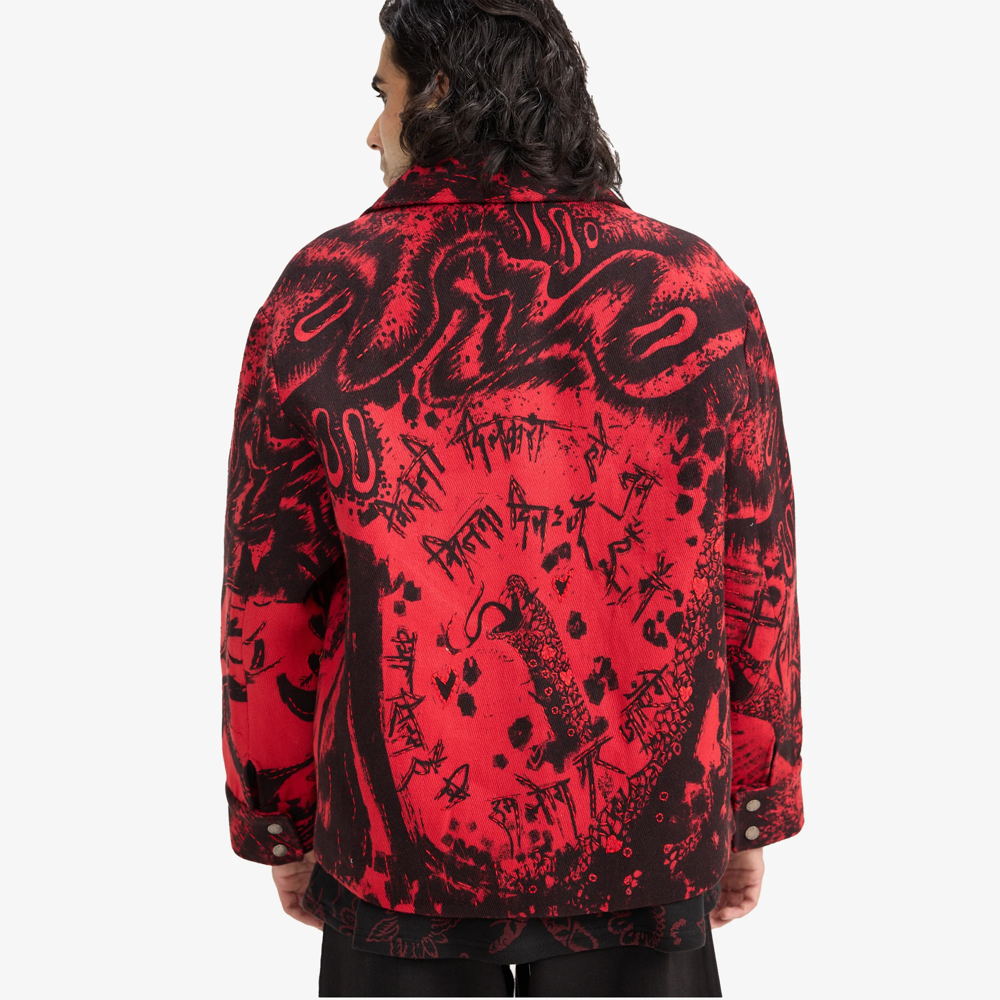F A R A K | OBSESSION HANDMADE JACKET { BLACK/RED - Image 5