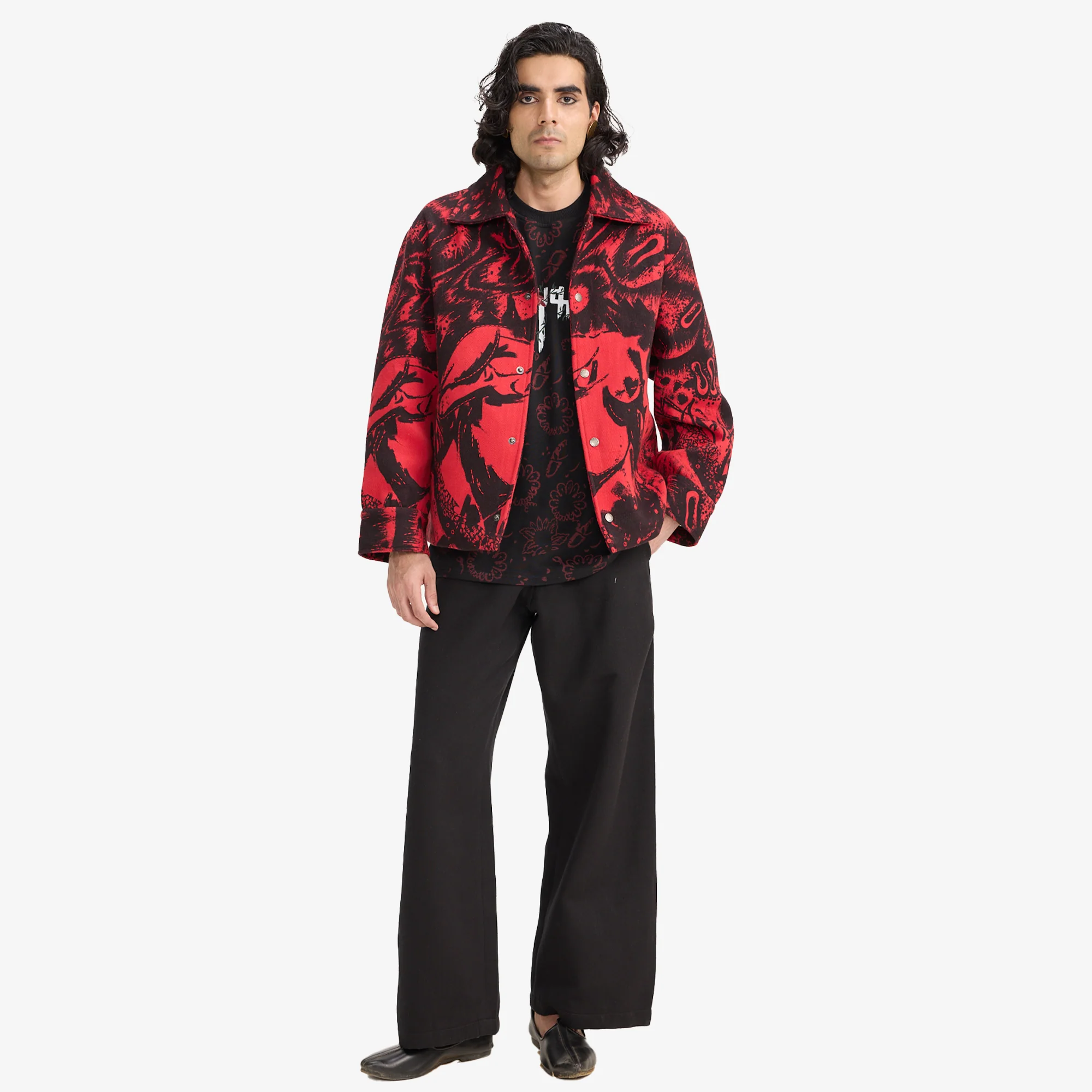 F A R A K | OBSESSION HANDMADE JACKET { BLACK/RED - Image 6