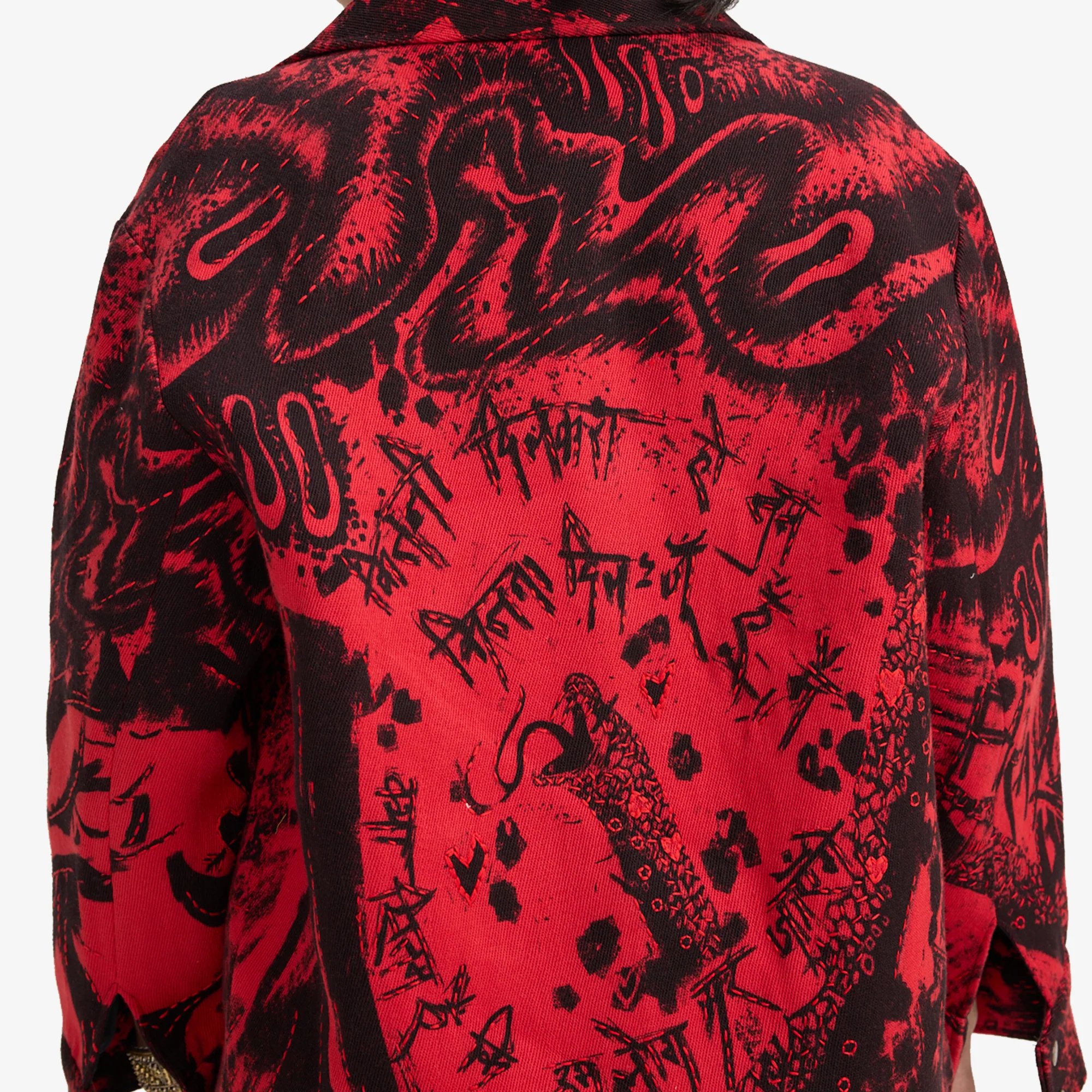 F A R A K | OBSESSION HANDMADE JACKET { BLACK/RED - Image 7