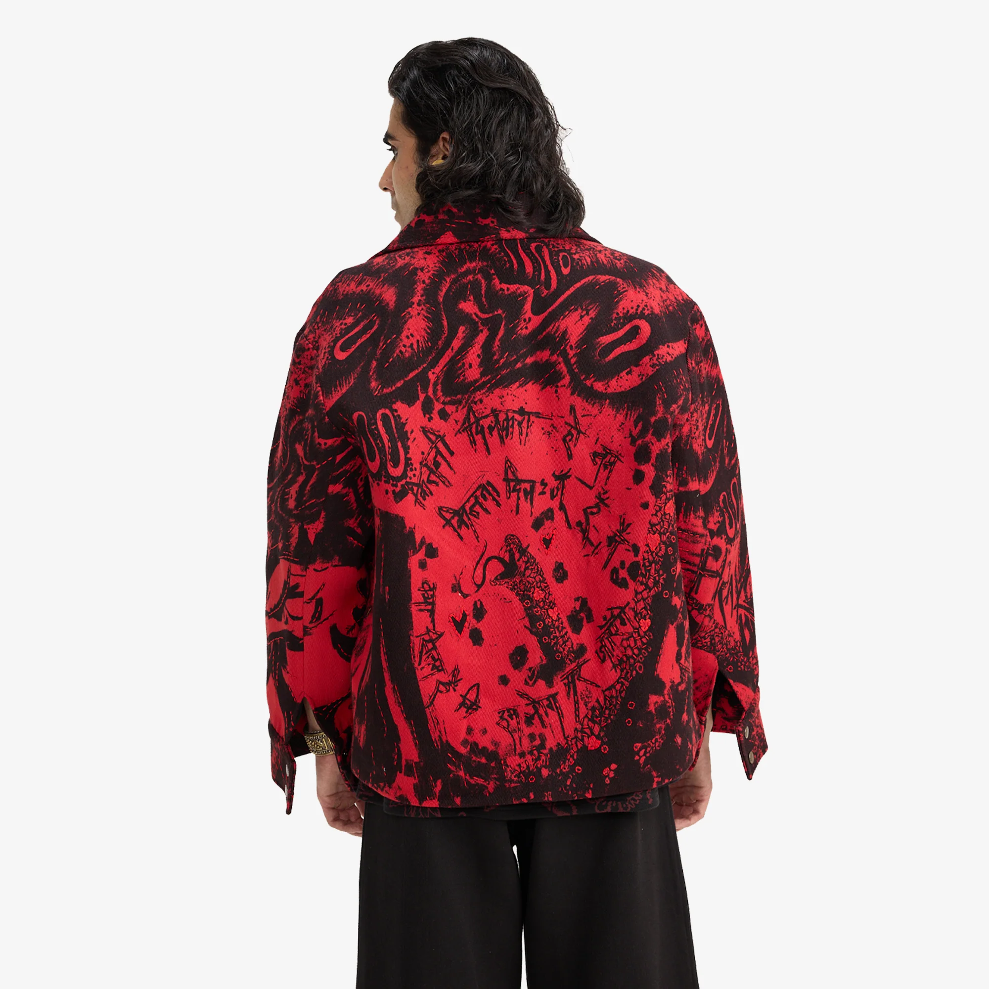 F A R A K | OBSESSION HANDMADE JACKET { BLACK/RED - Image 8