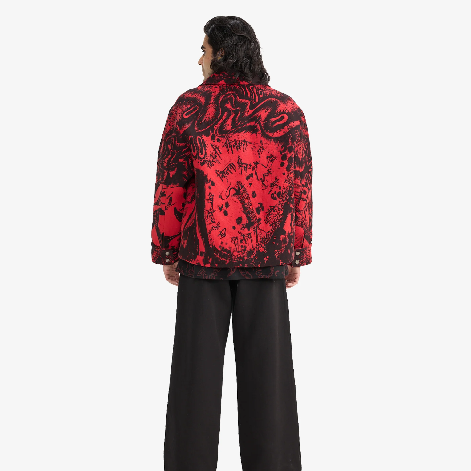 F A R A K | OBSESSION HANDMADE JACKET { BLACK/RED - Image 9