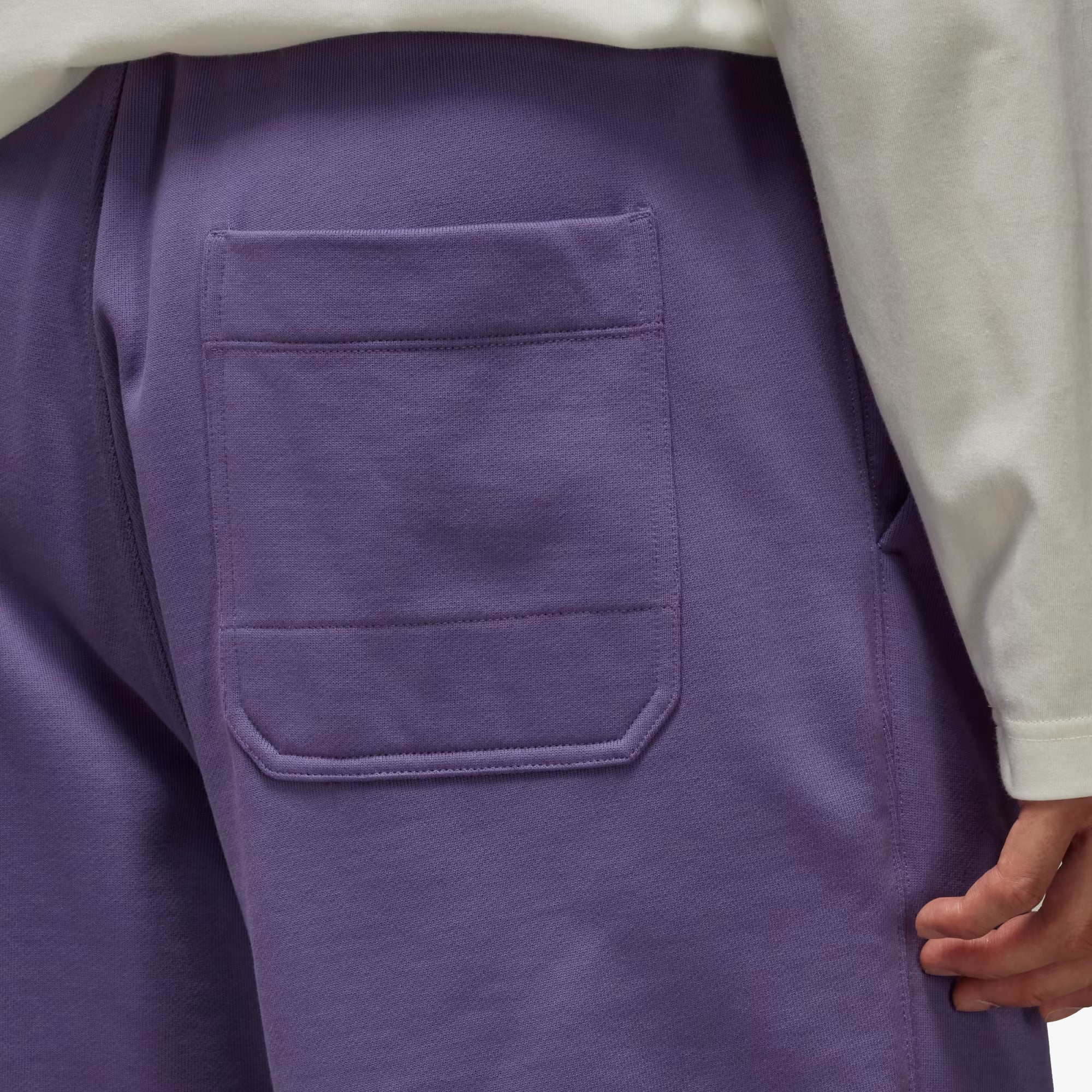 Y-3 | ORGANIC COTTON TERRY SHORTS  { TECH PURPLE - Image 4