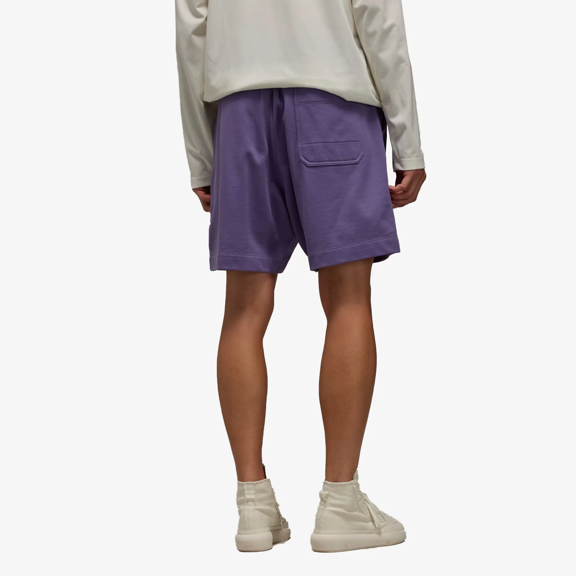 Y-3 | ORGANIC COTTON TERRY SHORTS  { TECH PURPLE - Image 7