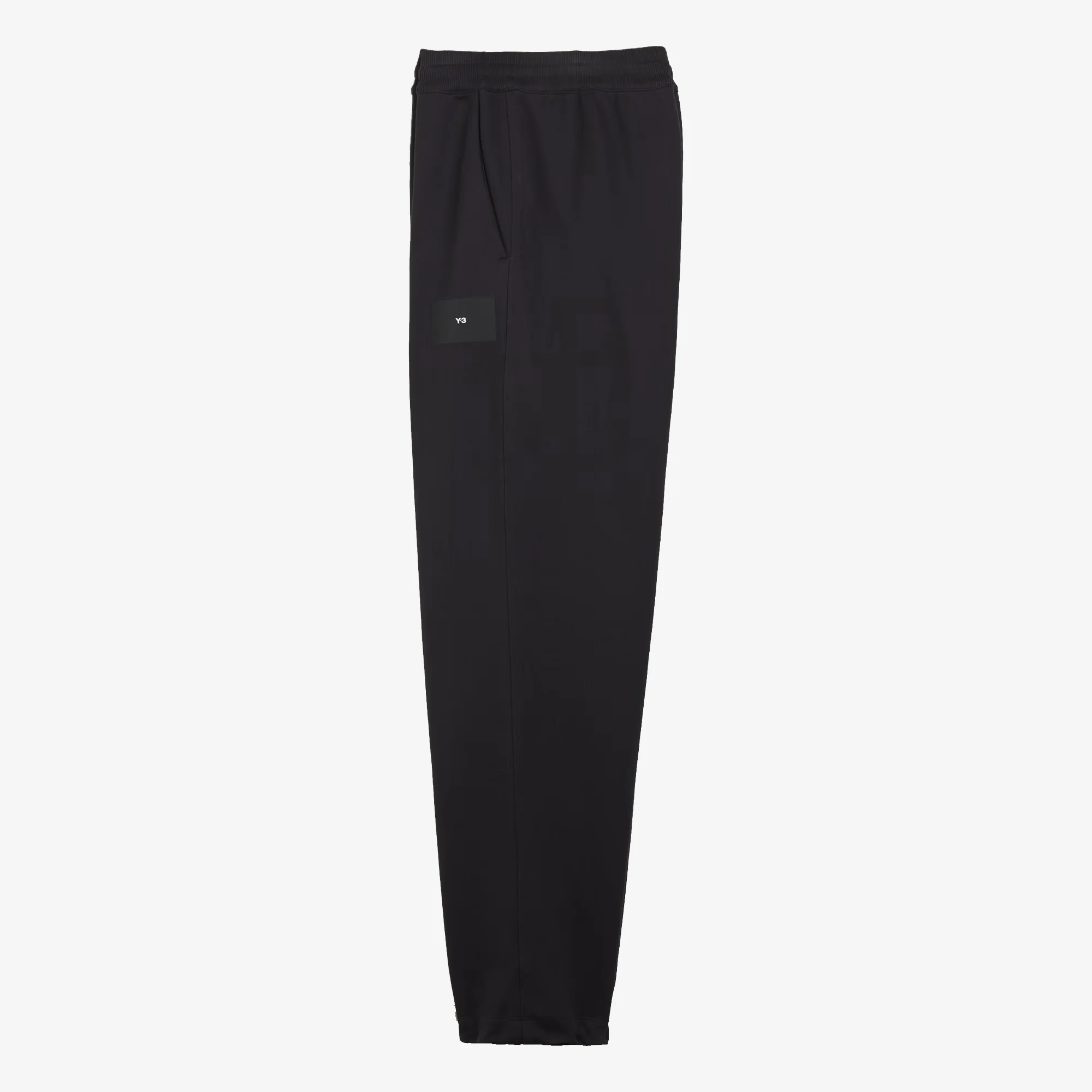Y-3 | ORGANIC COTTON TERRY STRAIGHT PANTS { BLACK - Image 4
