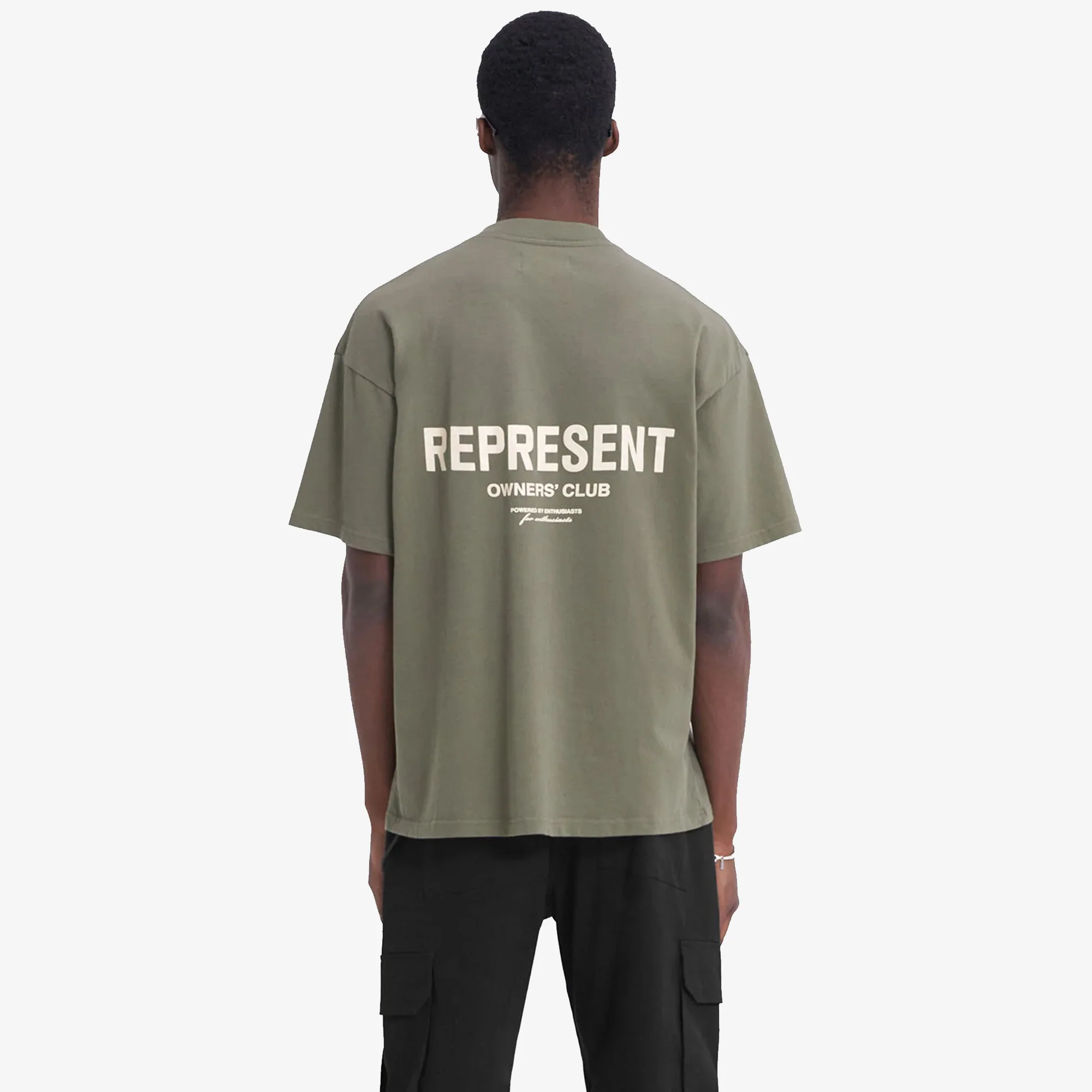 Represent | OWNERS CLUB T-SHIRT { OLIVE - Image 2