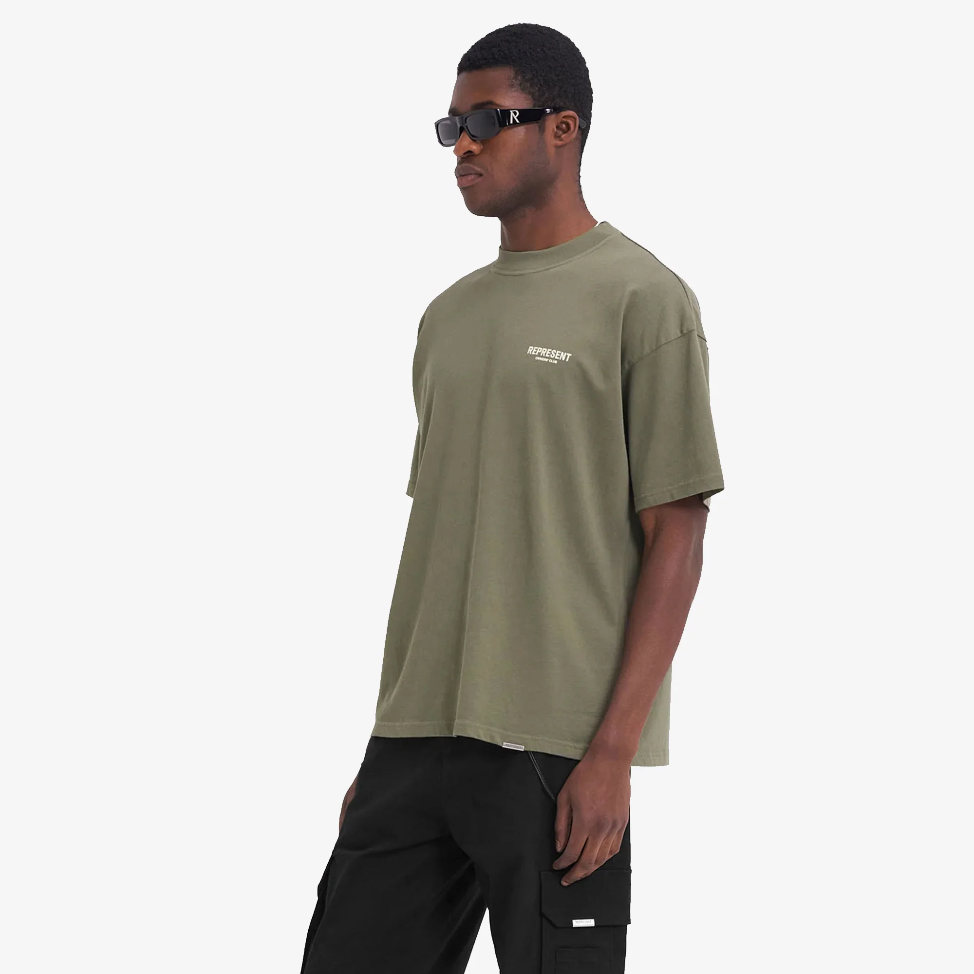 Represent | OWNERS CLUB T-SHIRT { OLIVE - Image 3