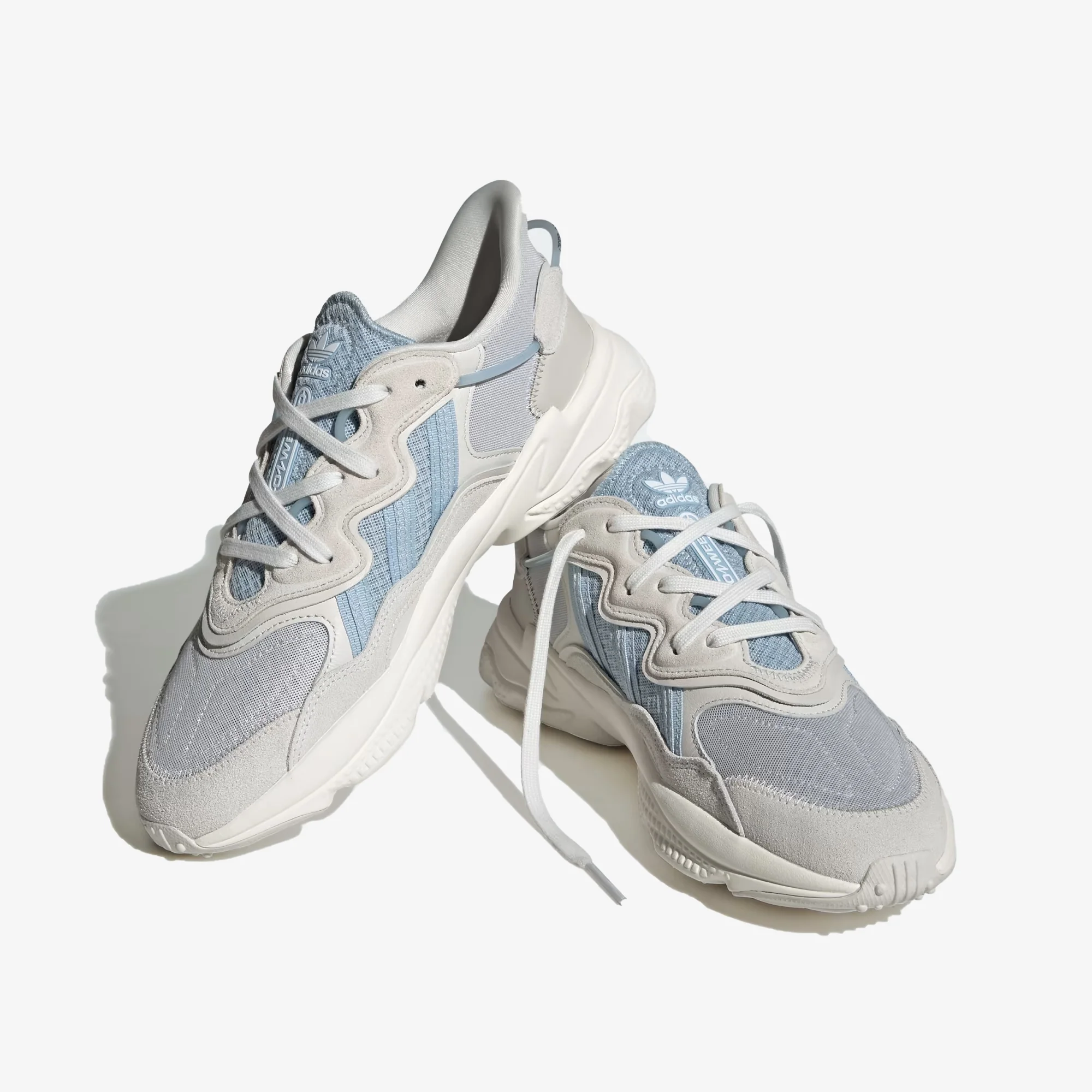 Adidas Originals | OZWEEGO { GREY ONE/WONDER BLUE/WHITE - Image 2