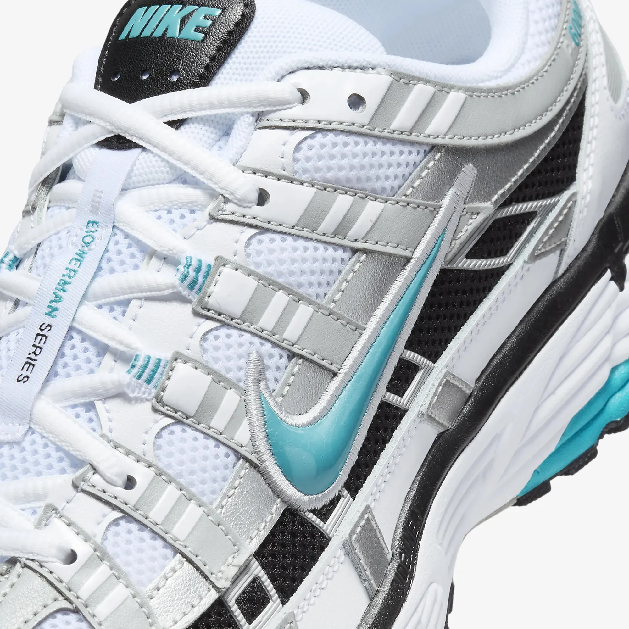 Nike | P-6000 { WHITE/DUSTY CACTUS-METALLIC SILVER-BLACK - Image 4