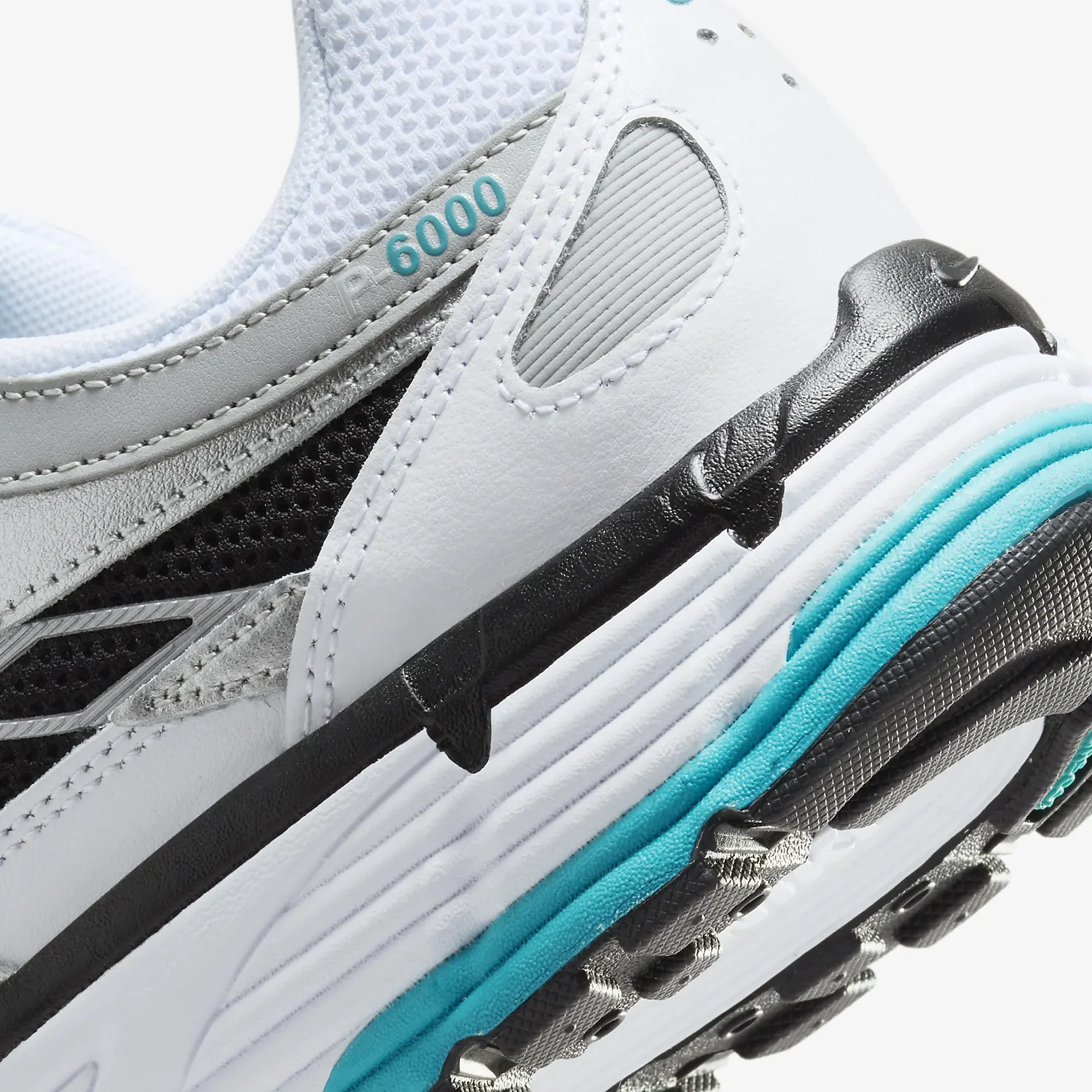 Nike | P-6000 { WHITE/DUSTY CACTUS-METALLIC SILVER-BLACK - Image 5