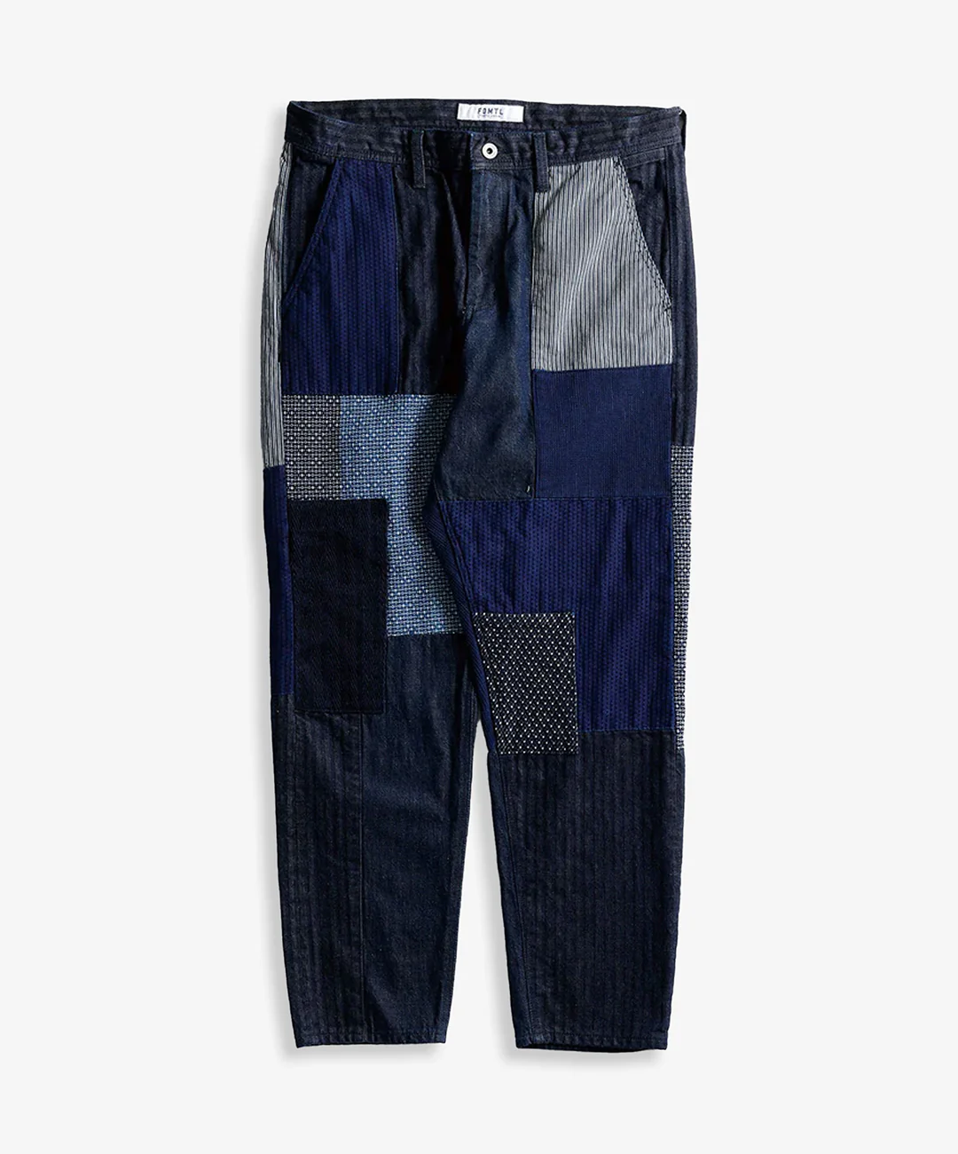 FDMTL | PATCHWORK PANTS RINSE { INDIGO
