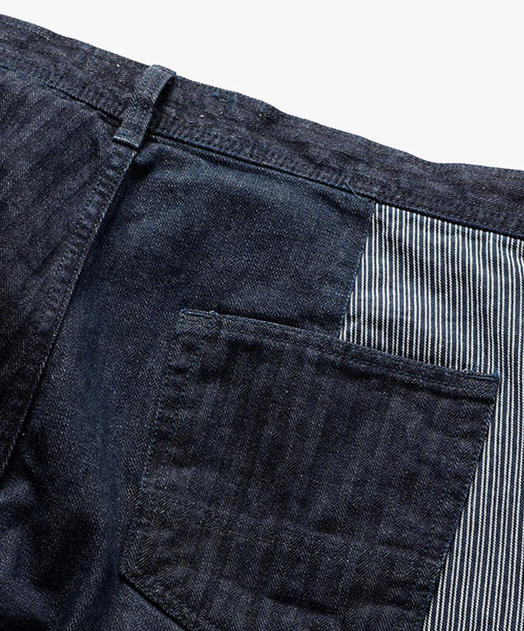 FDMTL | PATCHWORK PANTS RINSE { INDIGO - Image 6
