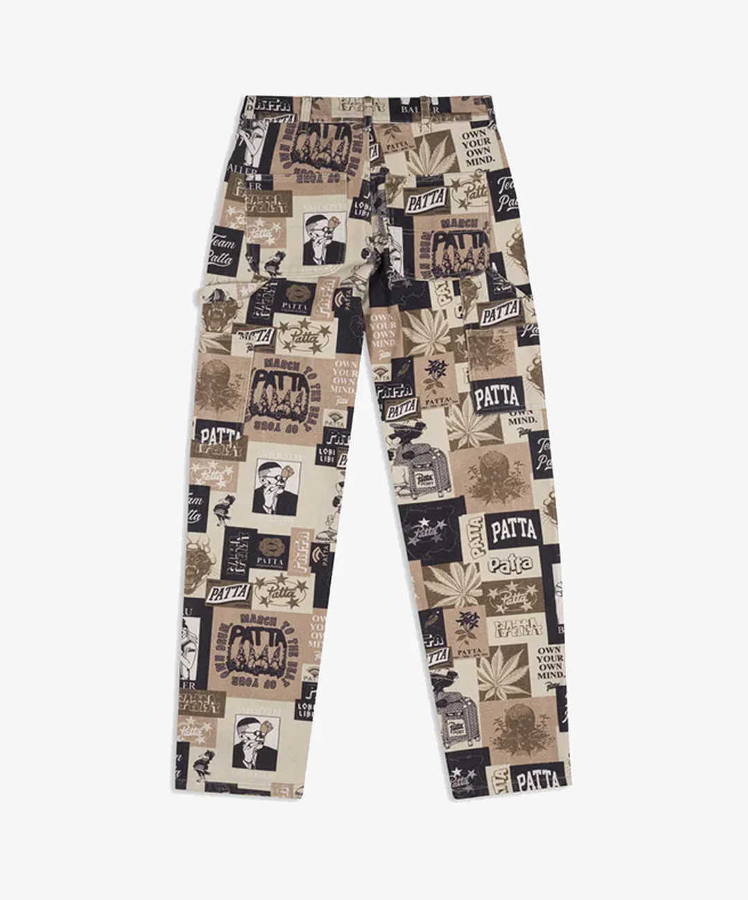 PATTA | COLLAGE CANVAS PANTS { MULTI - Image 2