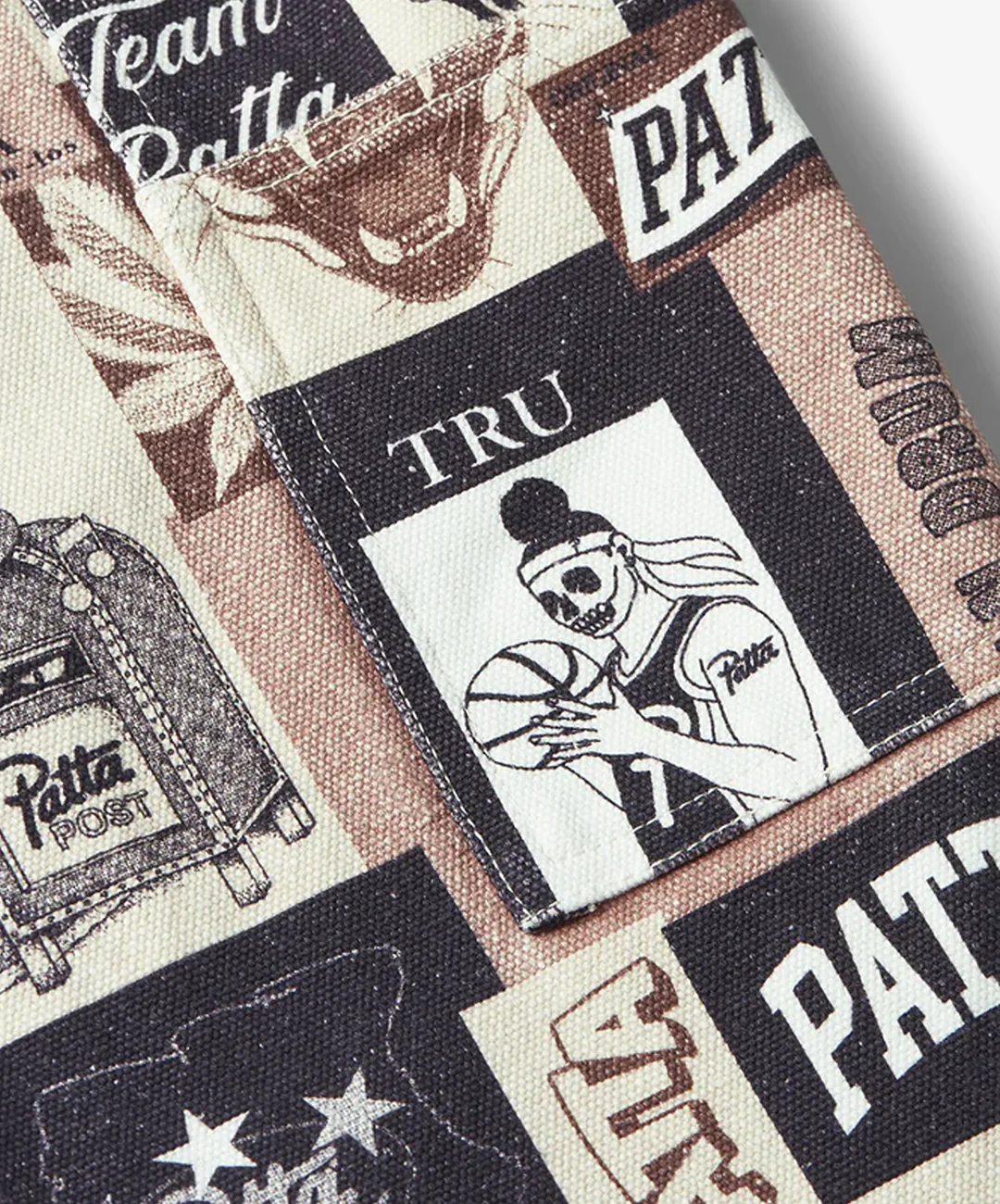 PATTA | COLLAGE CANVAS PANTS { MULTI - Image 3