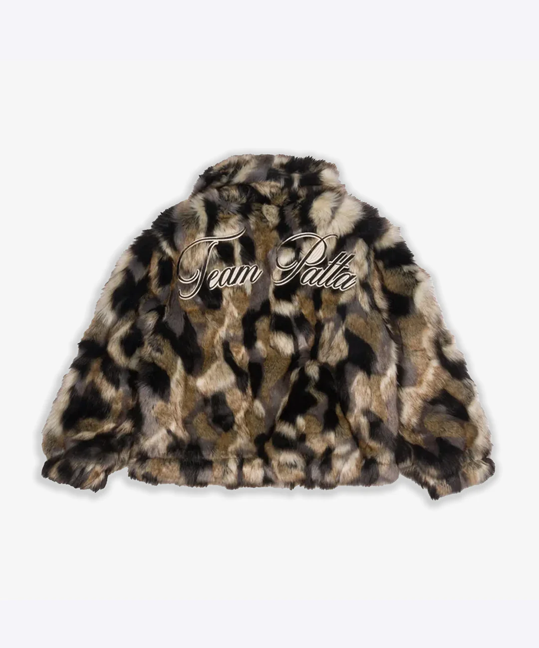 PATTA | FAUX FUR PATCHWORK JACKET { MULTI - Image 2