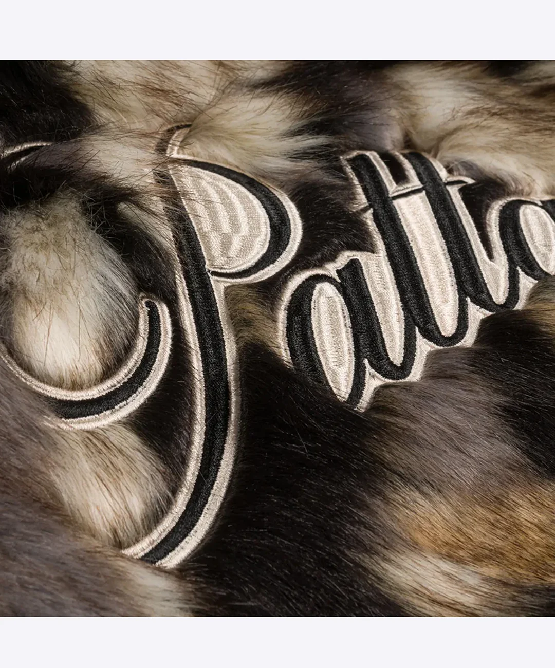 PATTA | FAUX FUR PATCHWORK JACKET { MULTI - Image 3