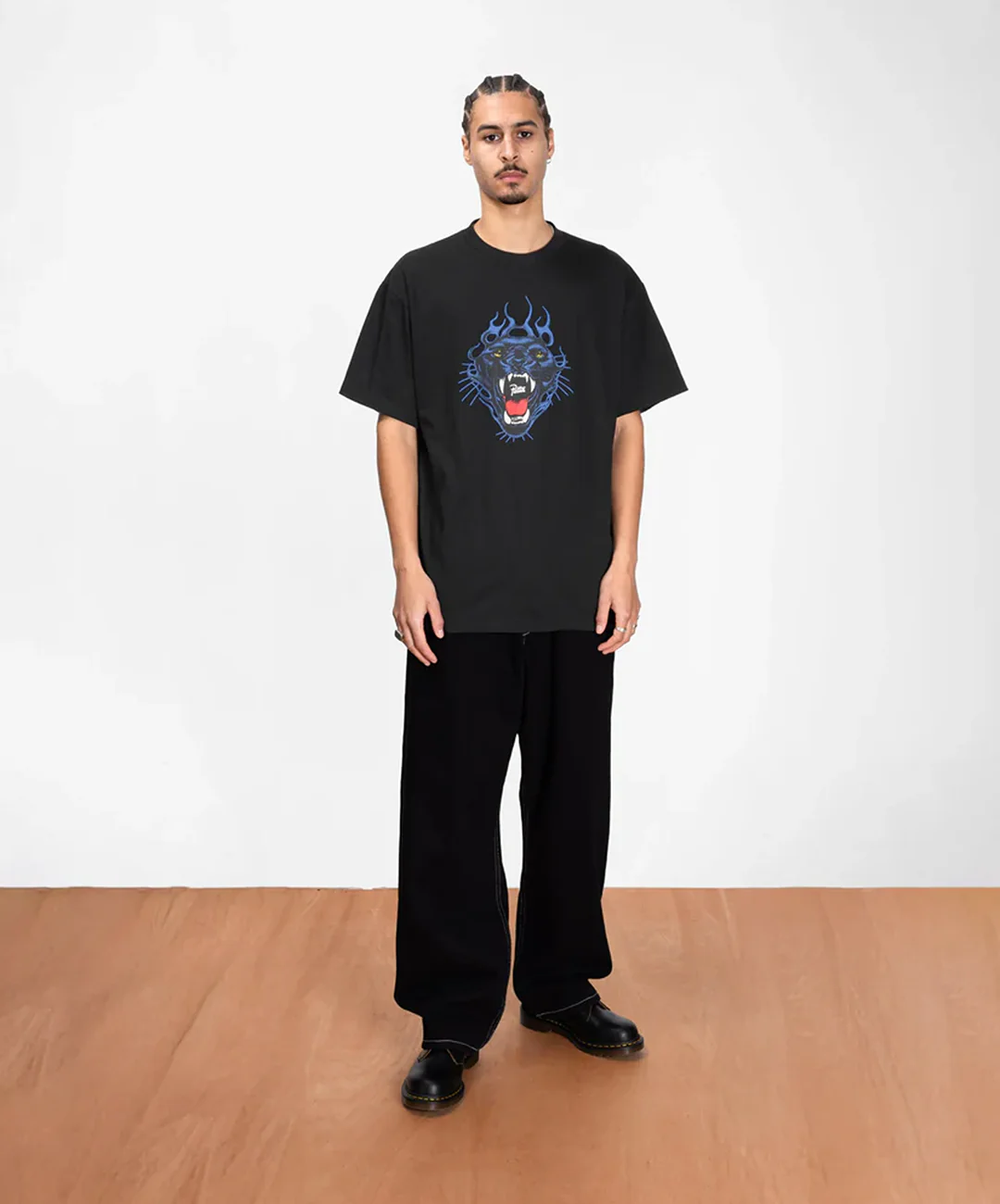 PATTA | FIRE PANTHER T-SHIRT { BLACK - Image 4