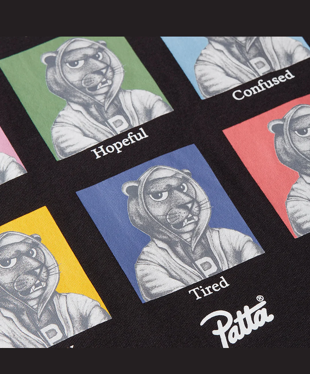 PATTA | MANY MOOD T-SHIRT { BLACK - Image 3