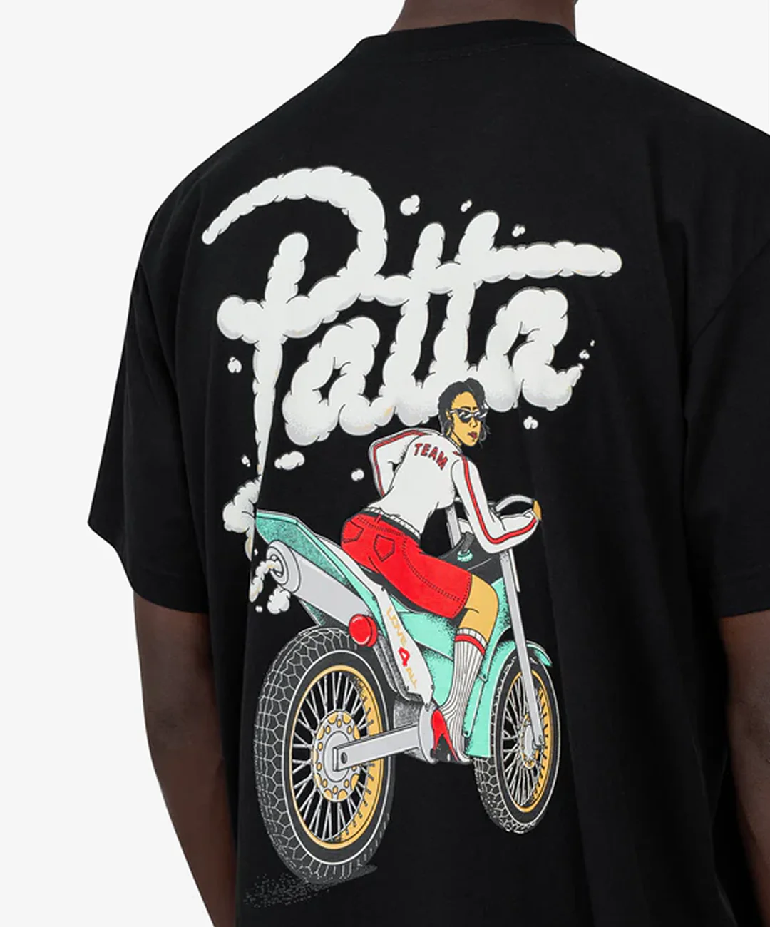 PATTA | PATTA BIKER T-SHIRT { BLACK - Image 5