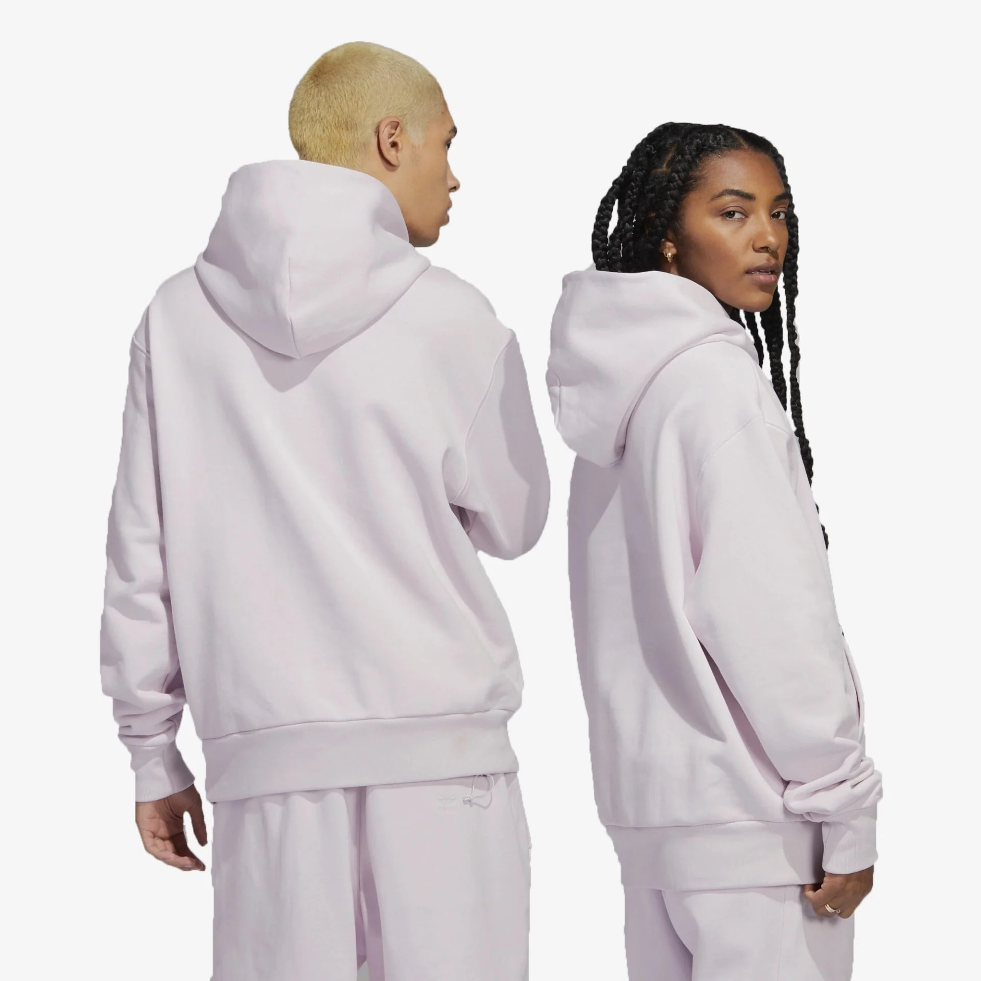 Adidas Originals | PHARRELL WILLIAMS BASICS HOODIE { PINK - Image 3
