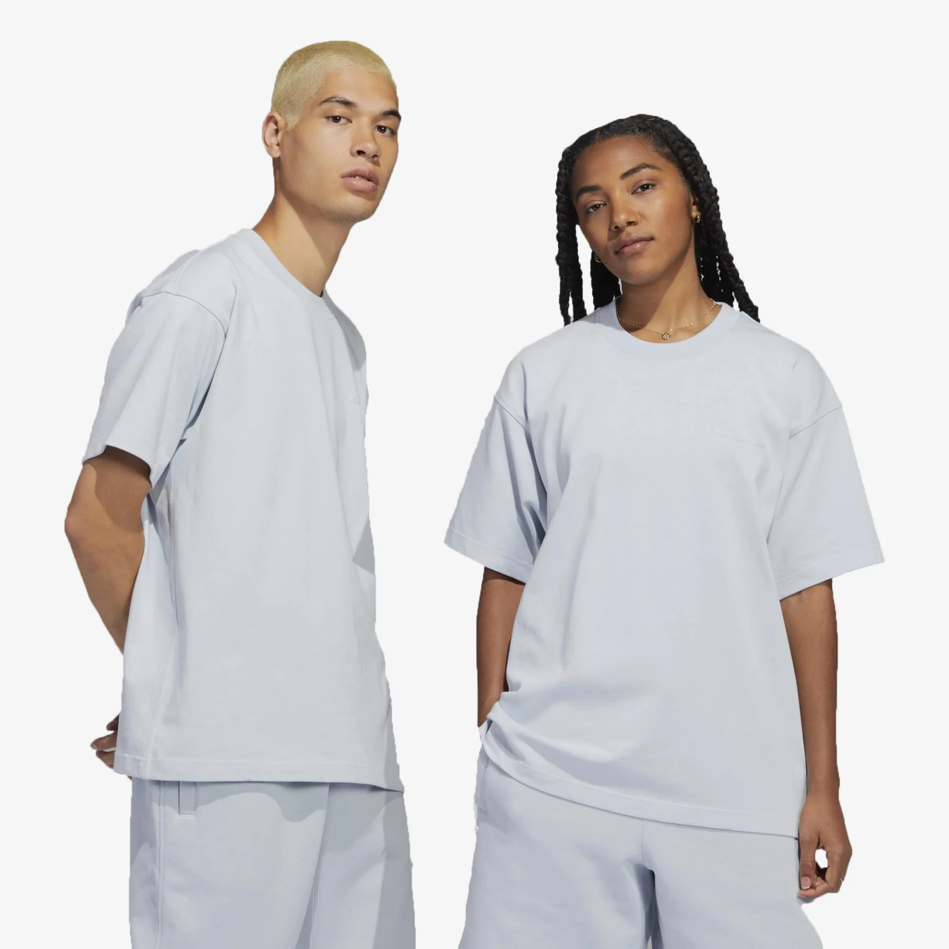 Adidas Originals | PHARRELL WILLIAMS BASICS TEE { HALO BLUE - Image 2
