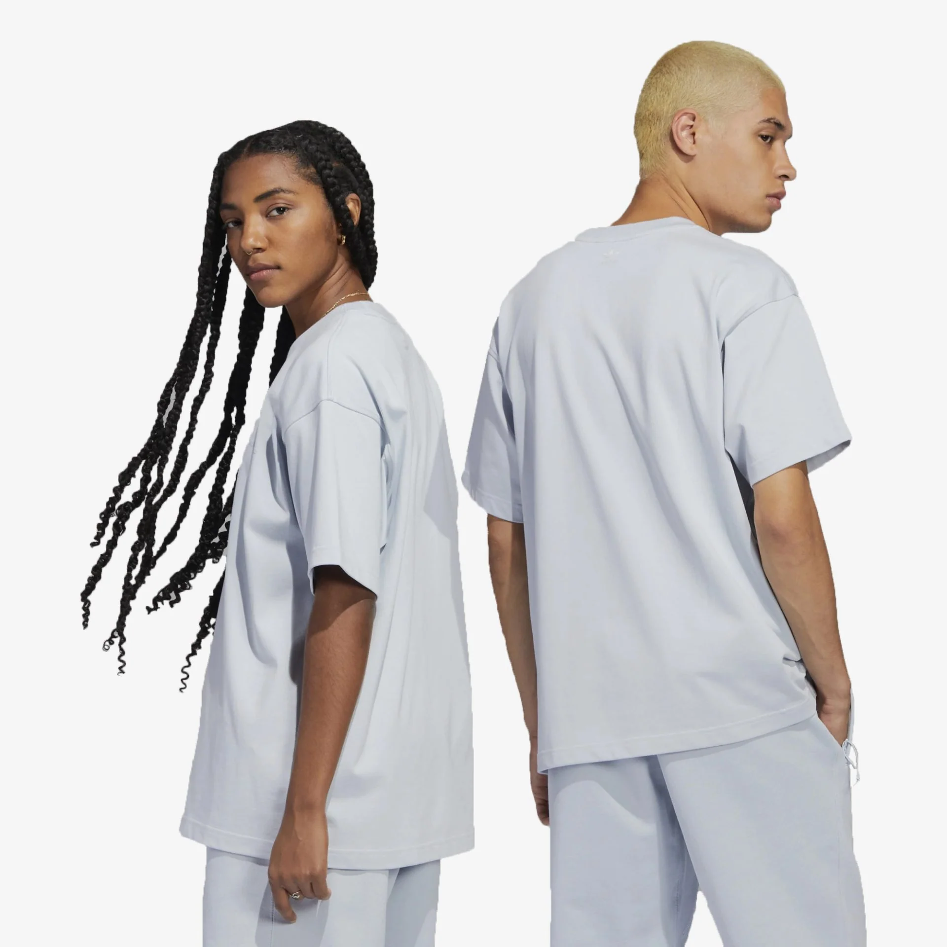 Adidas Originals | PHARRELL WILLIAMS BASICS TEE { HALO BLUE - Image 3