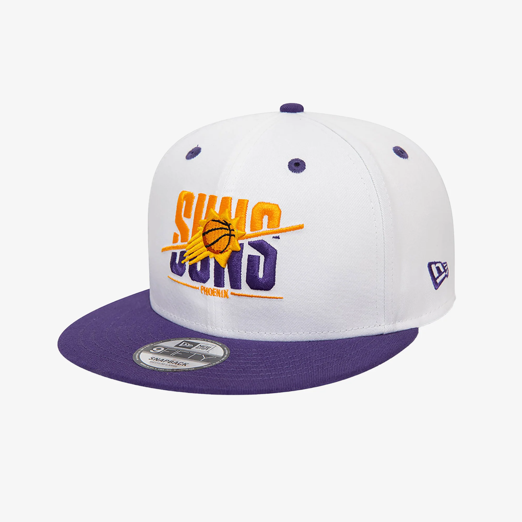 New Era | PHOENIX SUNS CROWN WHITE 9FIFTY SNAPBACK CAP { WHITE - Image 2