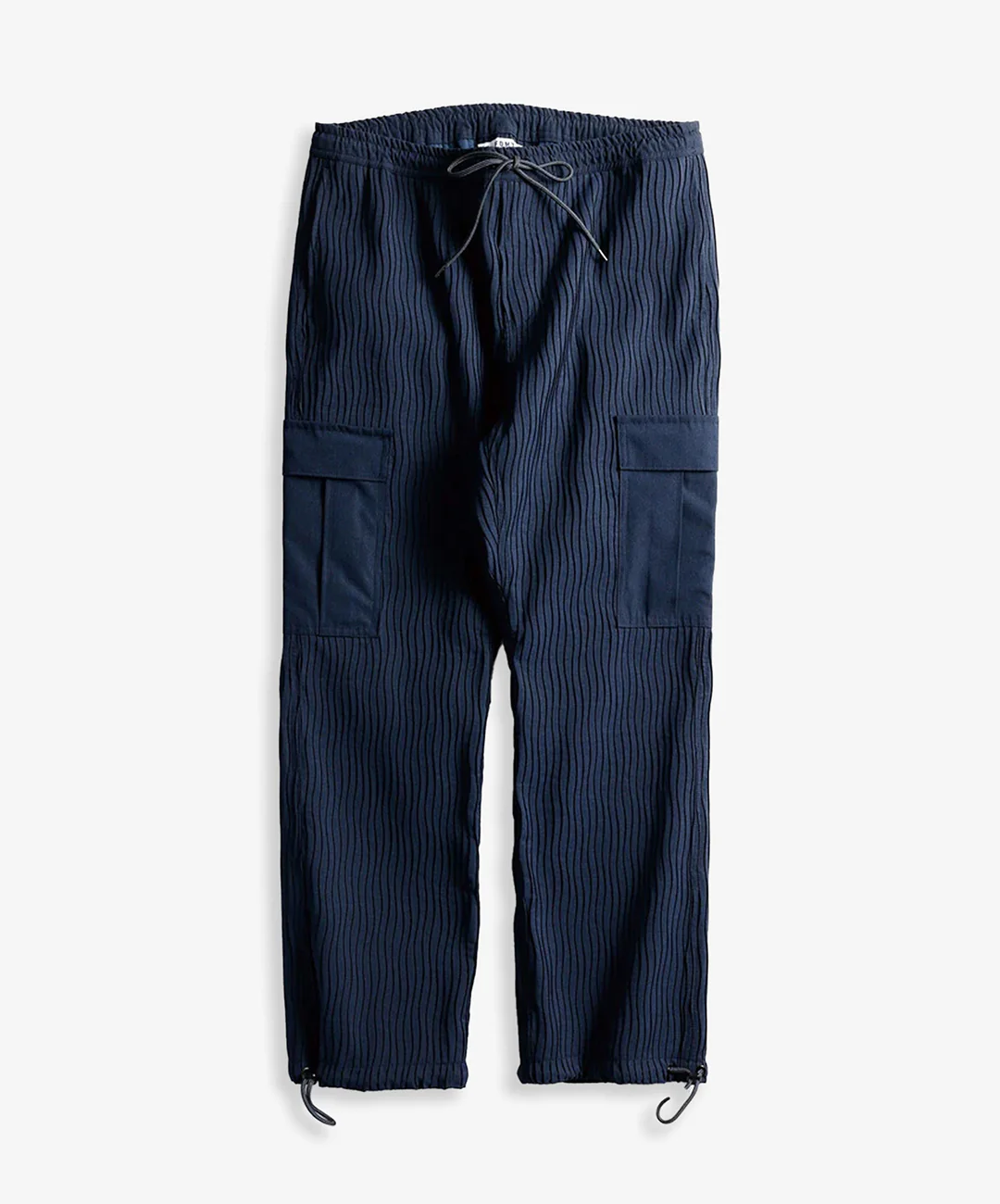 FDMTL | PLEATED CARGO PANTS { NAVY