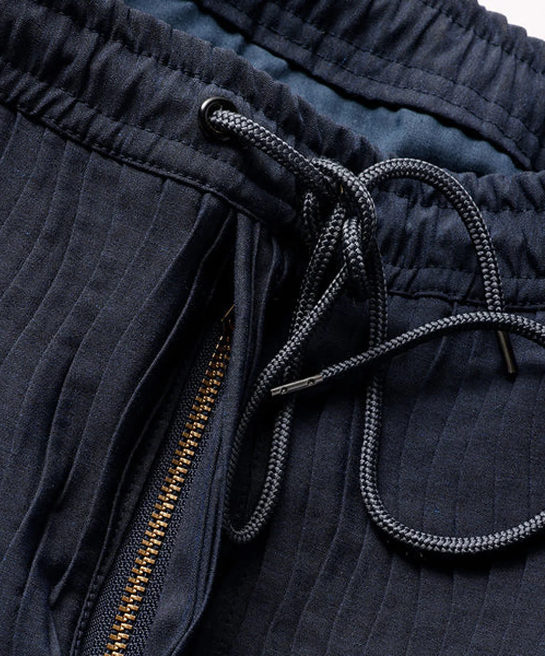 FDMTL | PLEATED CARGO PANTS { NAVY - Image 4