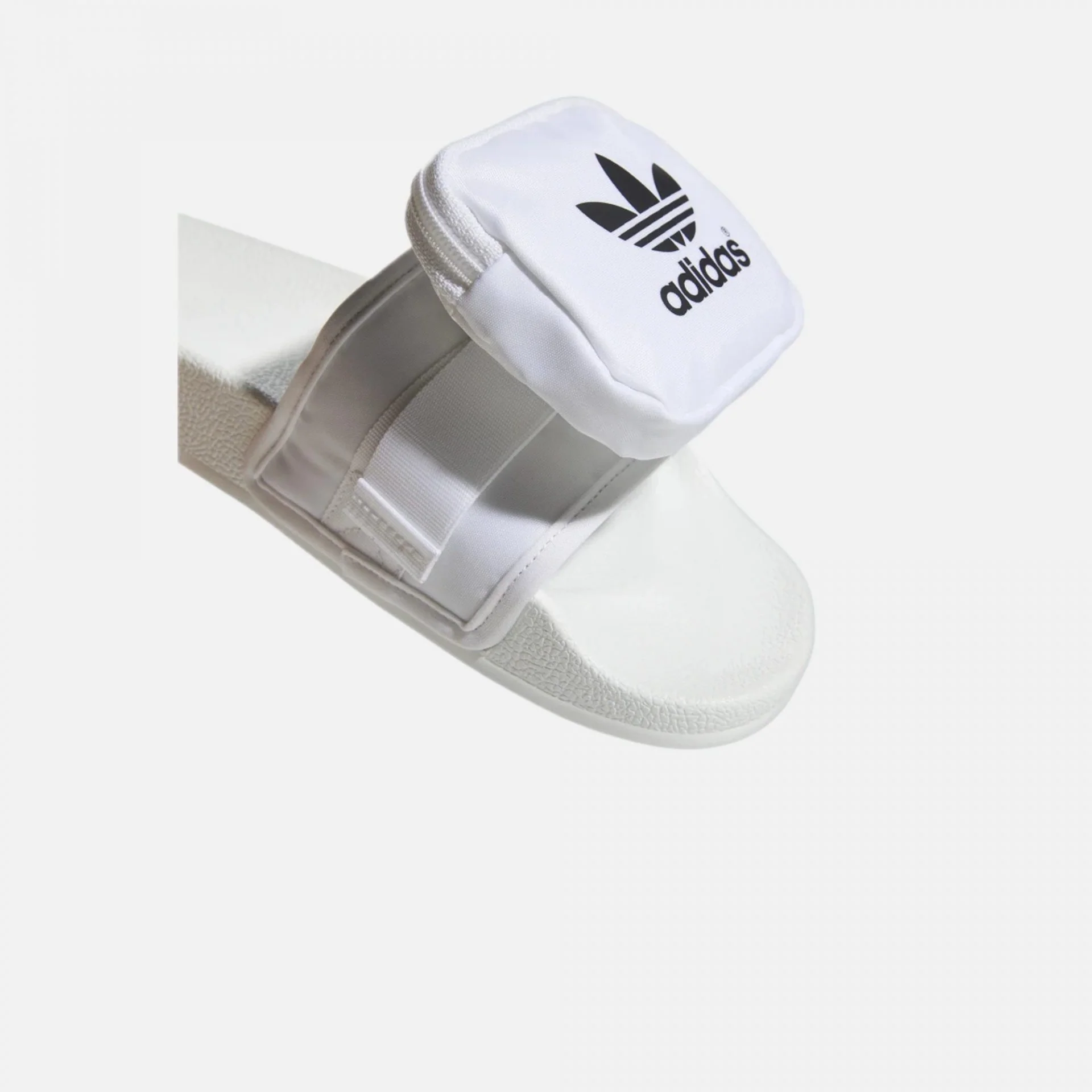 Adidas Originals | POUCHYLETTE SLIDES { WHITE - Image 2