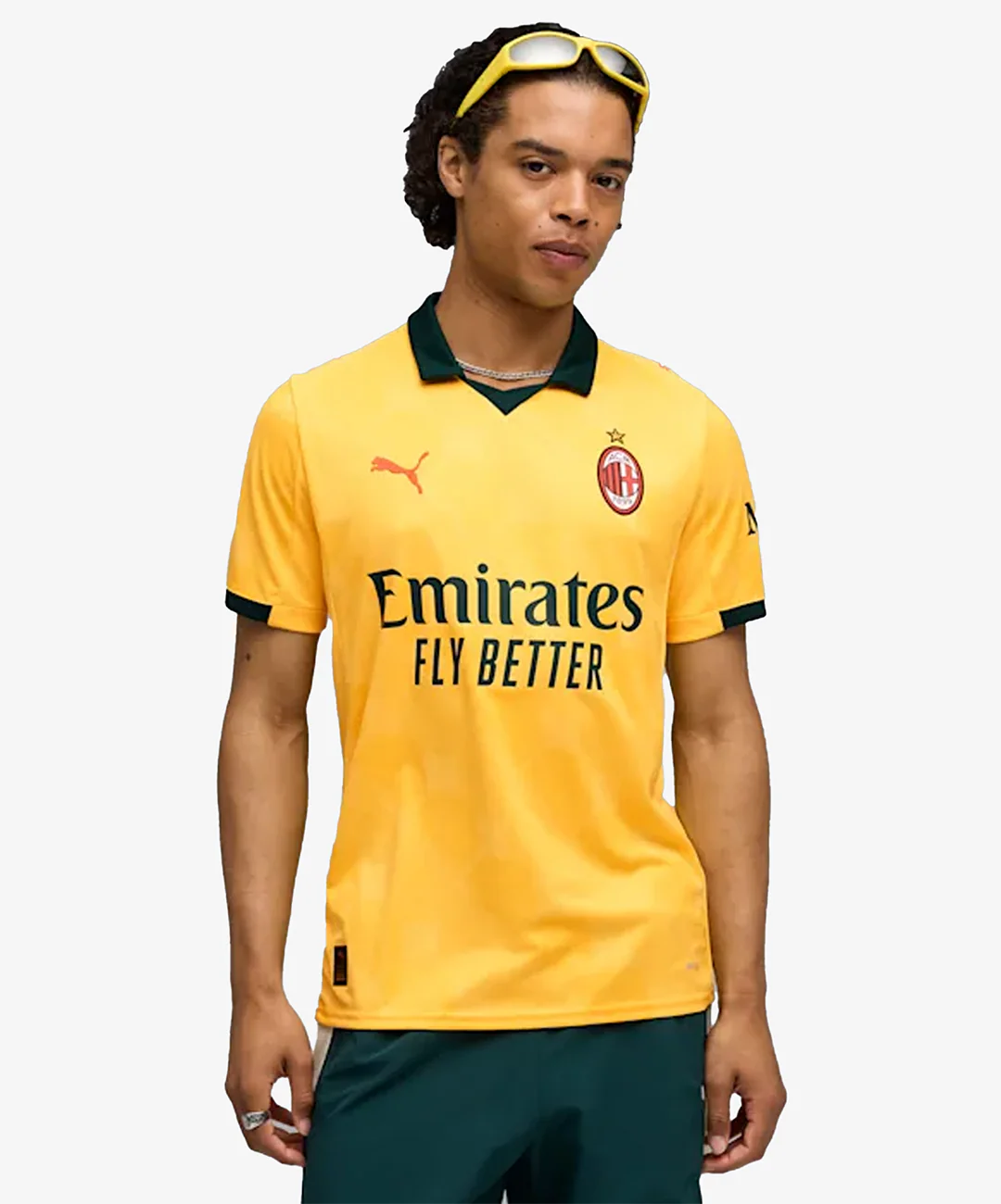 PUMA | 25/26 AC MILAN THIRD KIT REPLICA JERSEY { SUNNY YELLOW/DARK MYRTLE