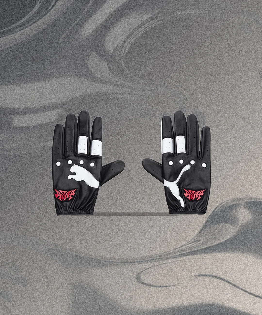 PUMA | A$AP ROCKY x GLOVES { BLACK-FIERCE RED-PUMA WHITE - Image 5