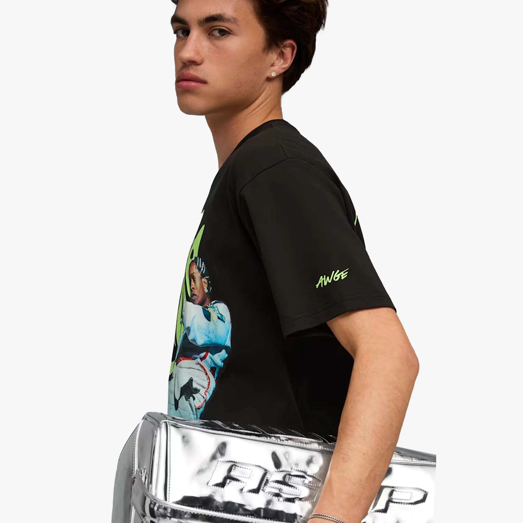 PUMA | A$AP ROCKY x PUMA FLACKO DRIVE TEE { PUMA BLACK - Image 6