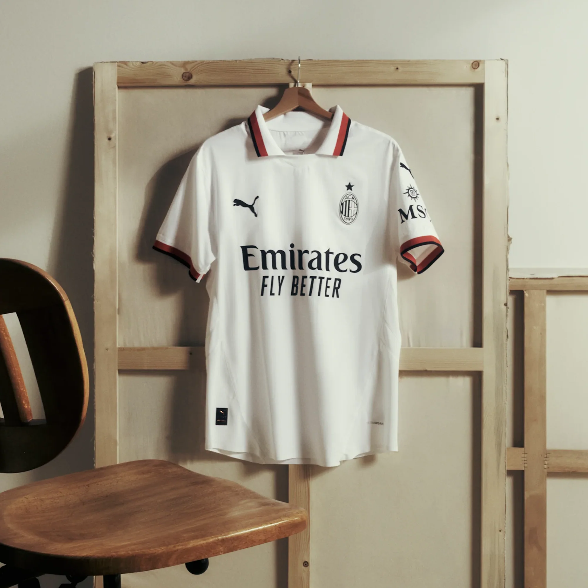 PUMA | AC MILAN 24/25 AWAY FOOTBALL JERSEY { PUMA WHITE - Image 8