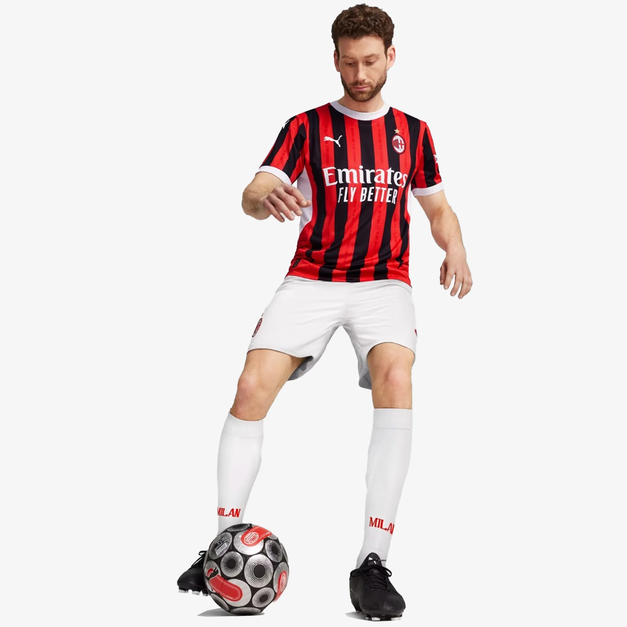 PUMA | AC MILAN 24/25 HOME JERSEY { RED-PUMA BLACK - Image 7