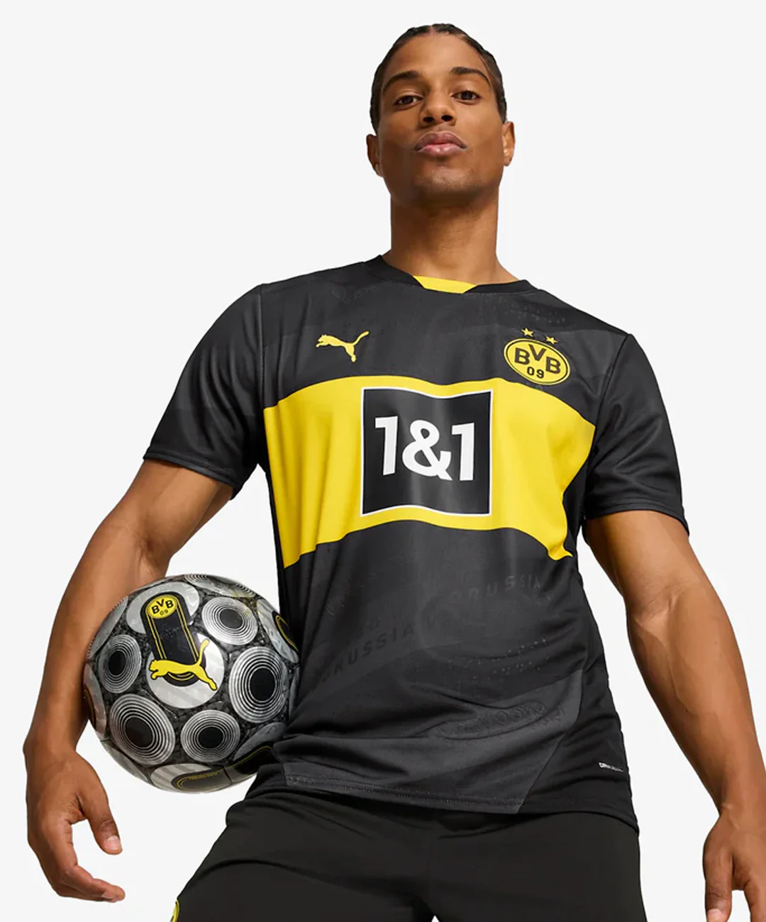 PUMA | BORUSSIA DORTMUND 24/25 AWAY FOOTBALL JERSEY { BLACK