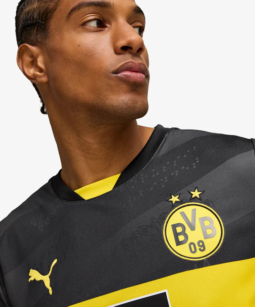 PUMA | BORUSSIA DORTMUND 24/25 AWAY FOOTBALL JERSEY { BLACK - Image 3