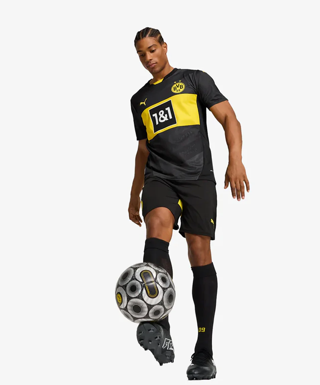 PUMA | BORUSSIA DORTMUND 24/25 AWAY FOOTBALL JERSEY { BLACK - Image 6