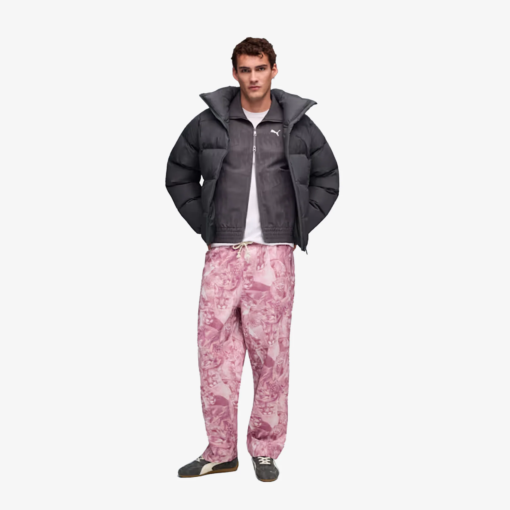 Puma | CAT CRAZY ANIMAL PRINT PANTS { POISED PINK-AOP - Image 7