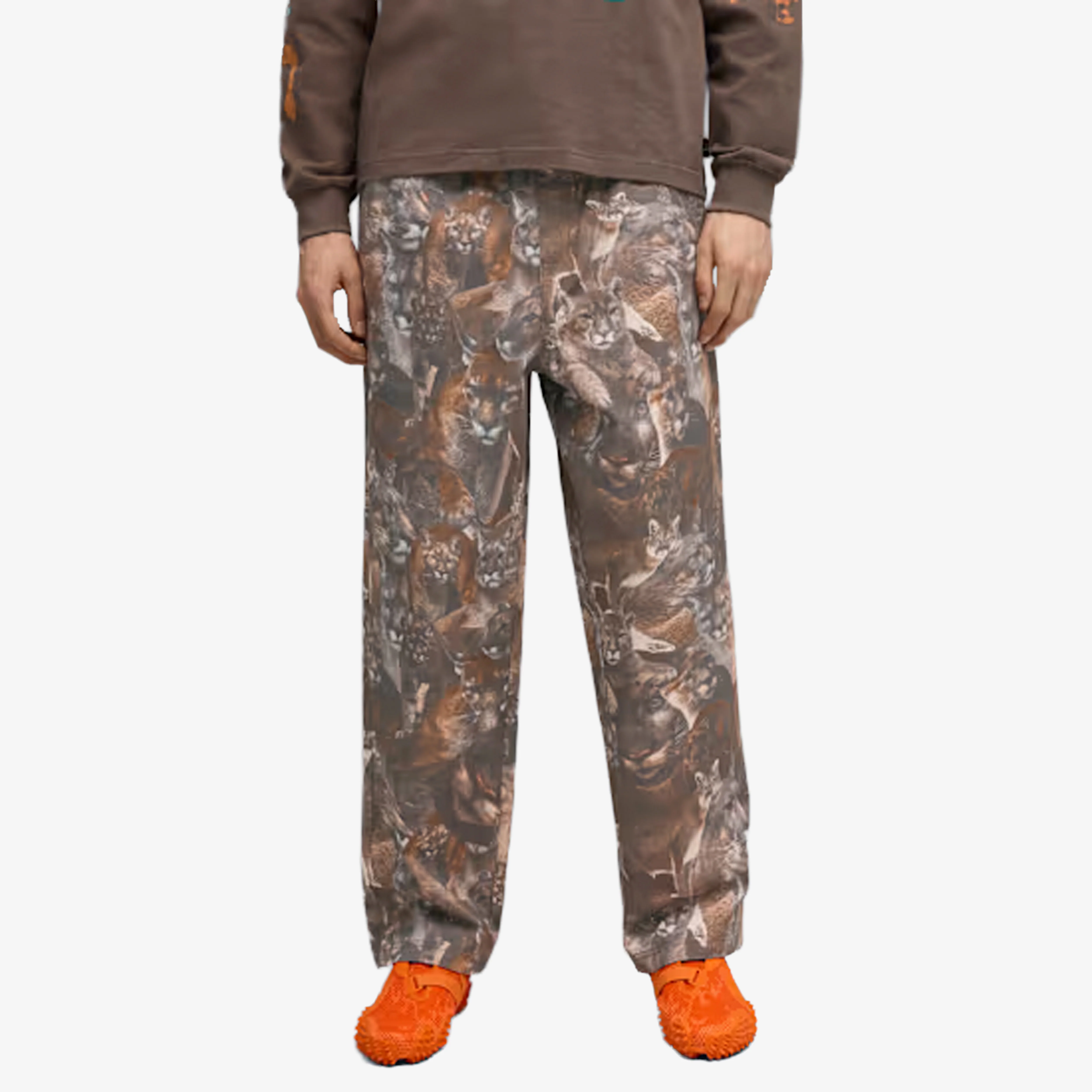 Puma | CAT CRAZY ANIMAL PRINT PANTS { FLAT BRONZE-AOP