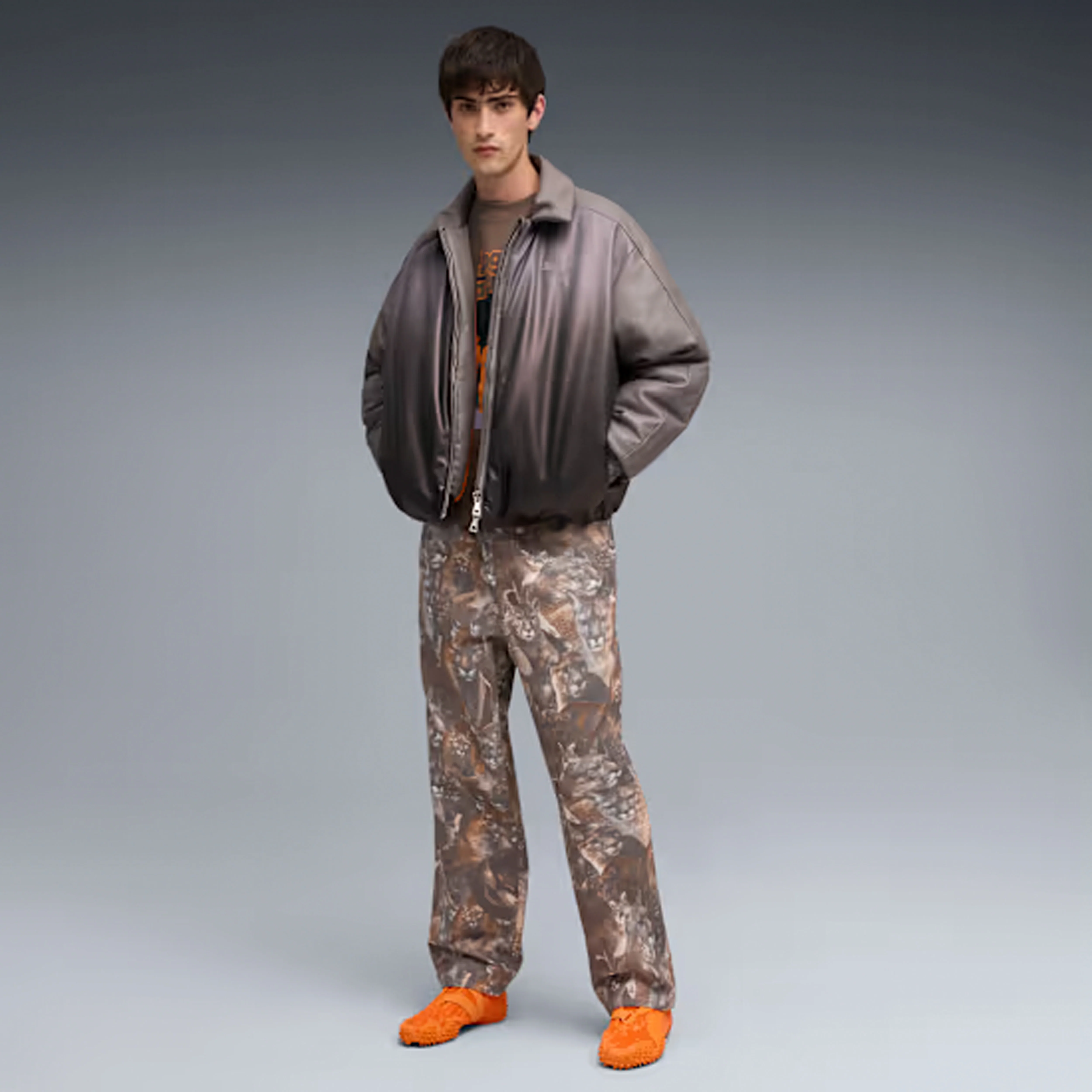 Puma | CAT CRAZY ANIMAL PRINT PANTS { FLAT BRONZE-AOP - Image 4
