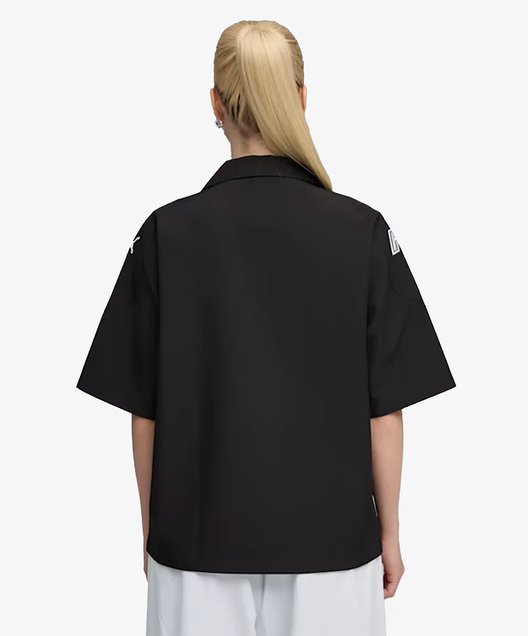 PUMA | FUTURE ARCHIVE GRAPHIC EMBROIDERED SHIRT { BLACK - Image 2