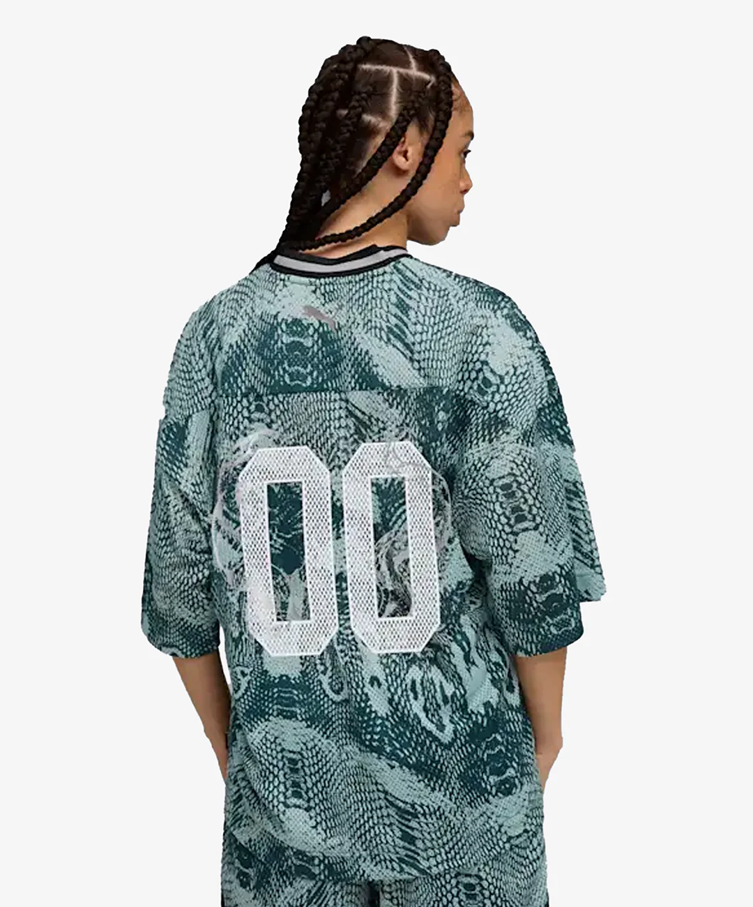 PUMA | HOOPS x HARRY POTTER BASKETBALL JERSEY { GREEN TERRAIN-AOP - Image 3