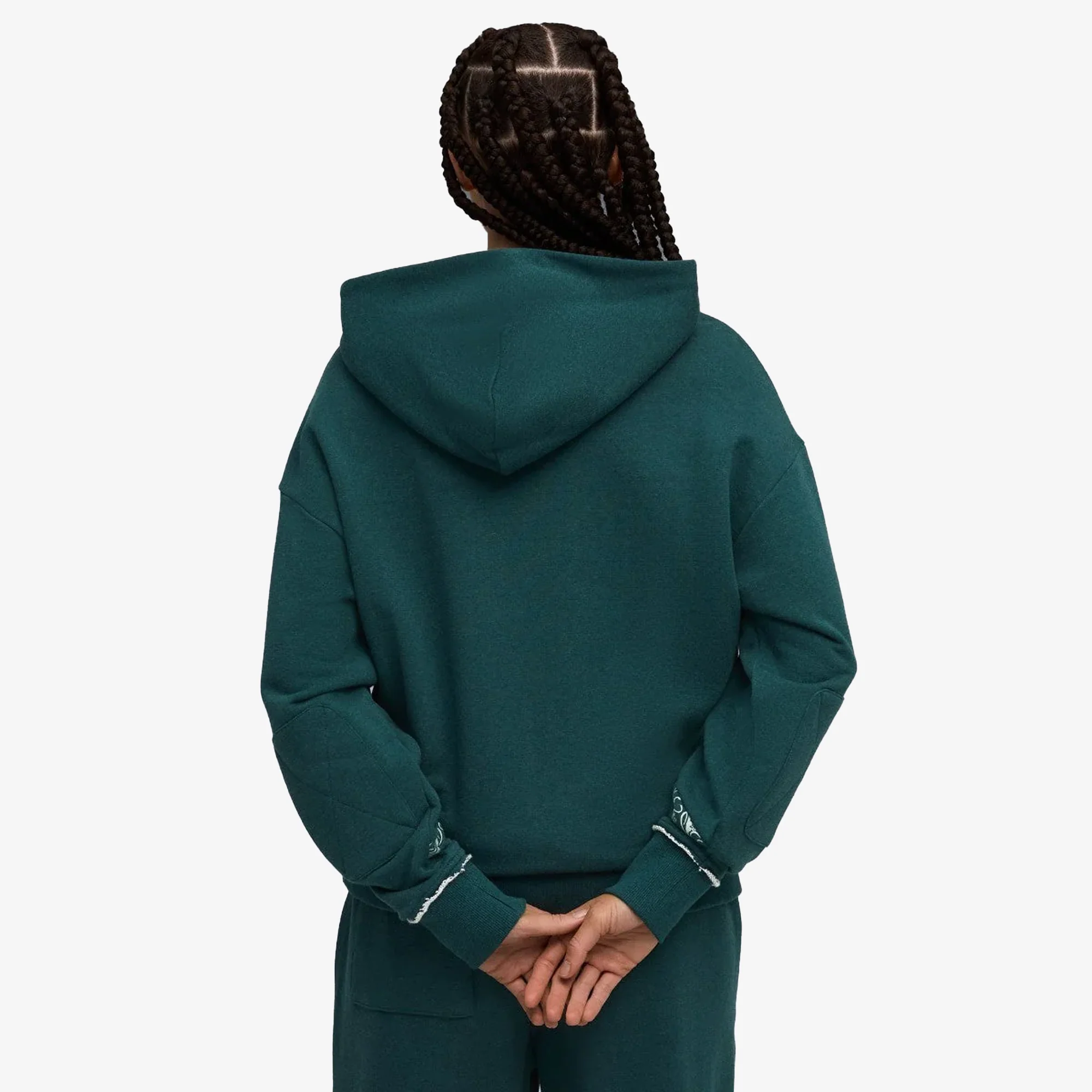 Puma | HOOPS x HARRY POTTER HOODIE { GREEN TERRAIN-HEATHER - Image 2