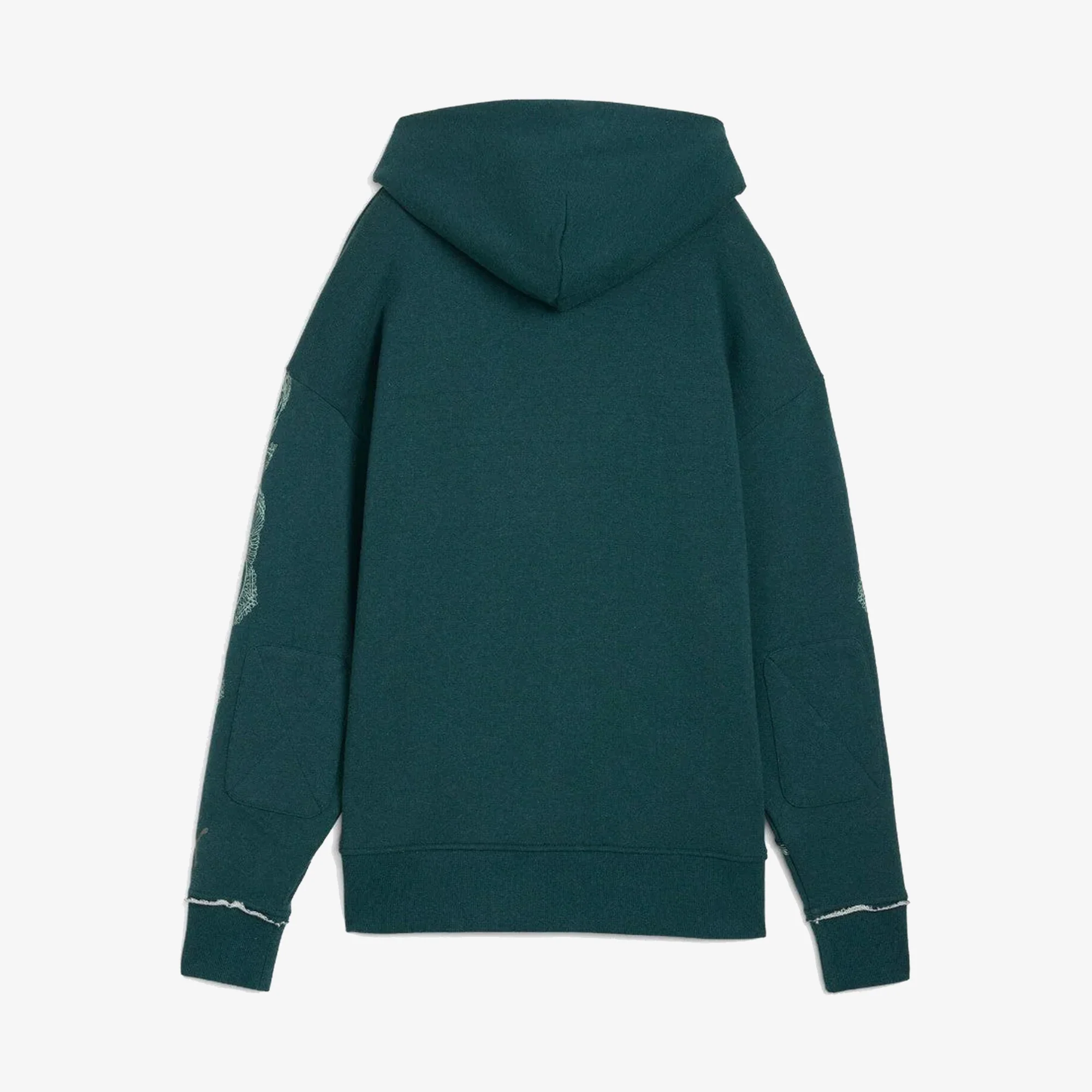 Puma | HOOPS x HARRY POTTER HOODIE { GREEN TERRAIN-HEATHER - Image 4