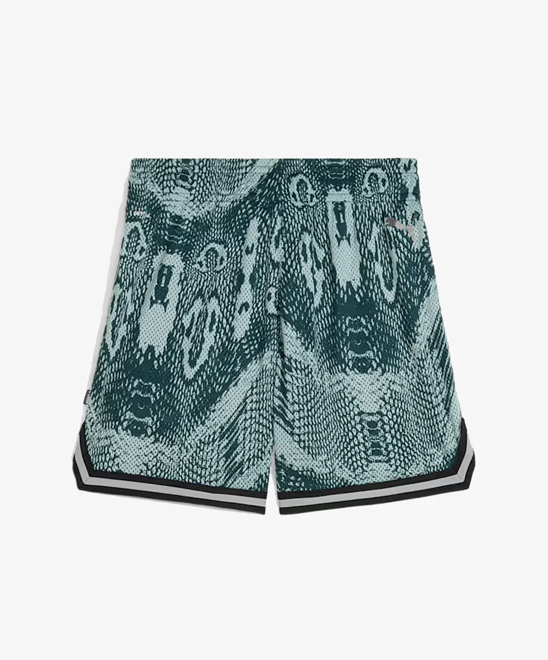 PUMA | HOOPS x HARRY POTTER SHORTS { GREEN TERRAIN-AOP - Image 4